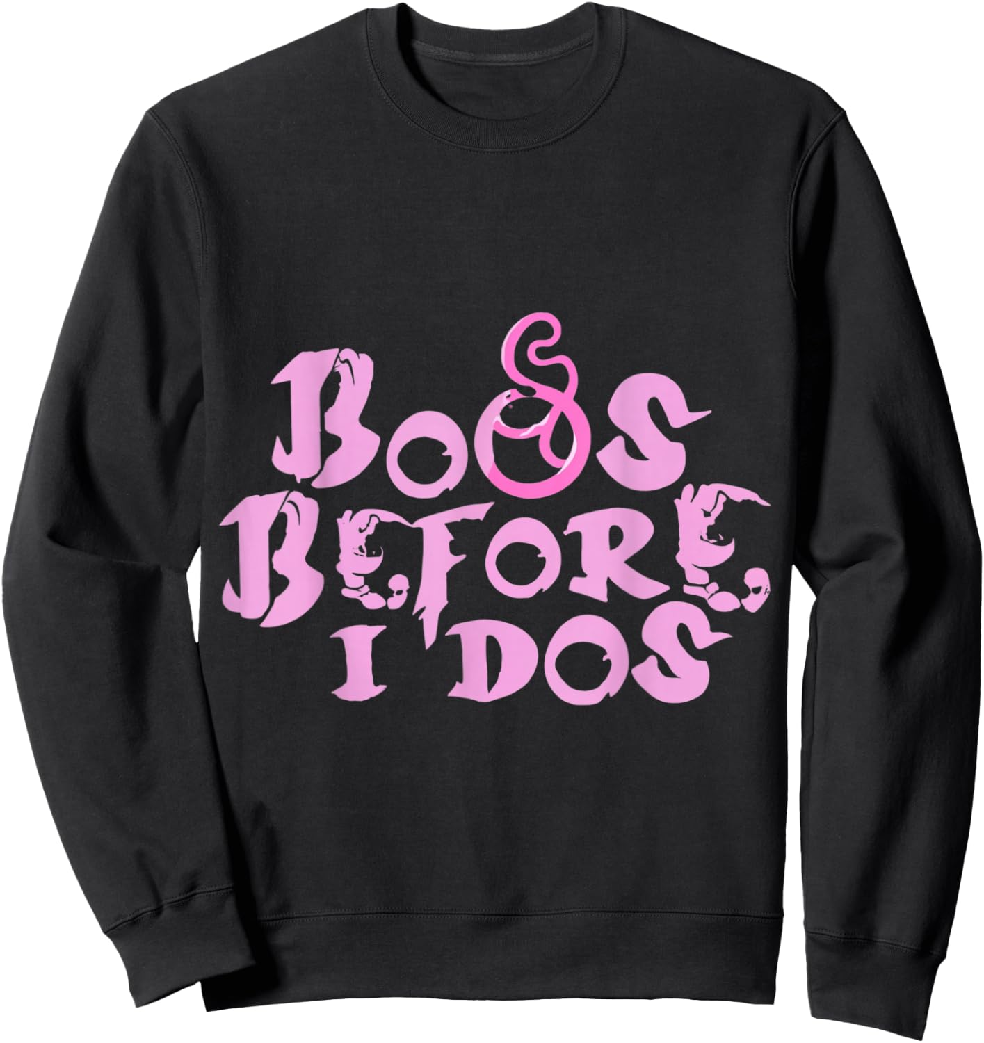 Boos Before I Dos Boochelorette Halloween Bachelorette Funny Sweatshirt - Sweatshirt | Black