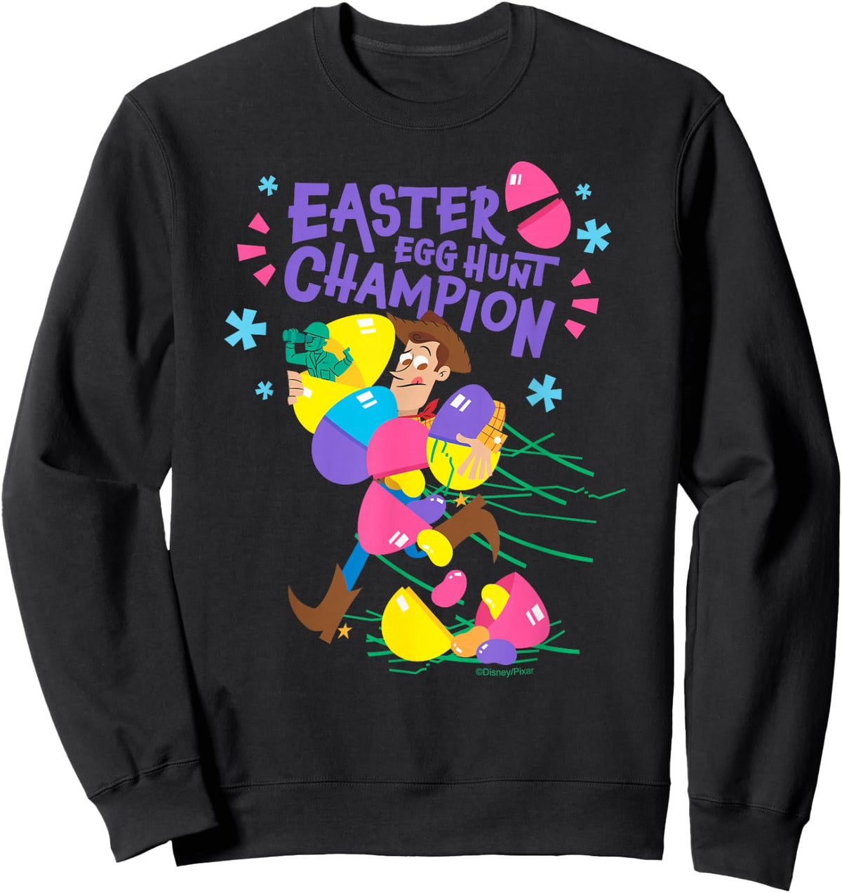 Disney and Pixar's Toy Story Woody Easter Egg Hunt Sweatshirt - Sweatshirt | Black
