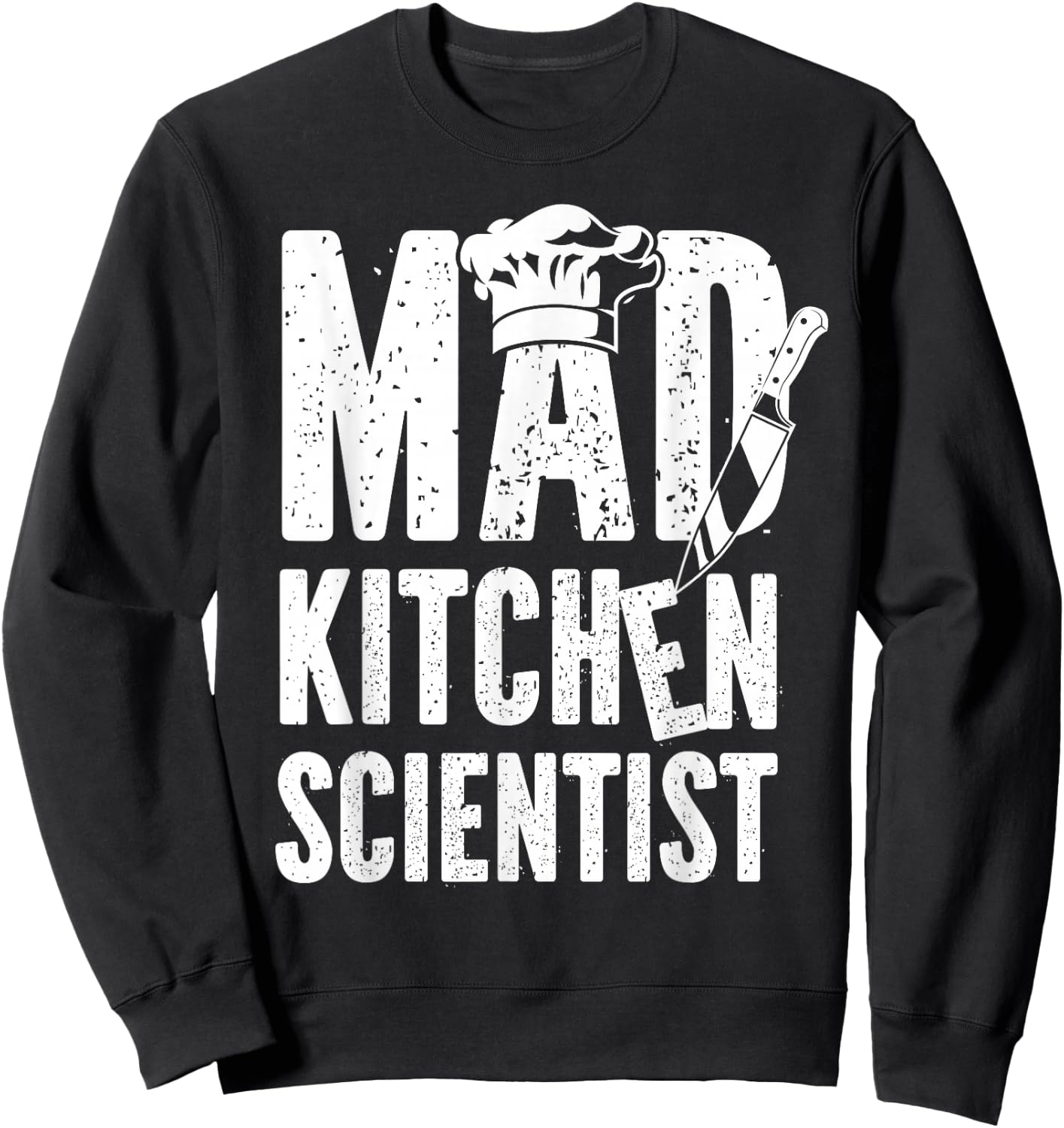 Cooking Cook Kitchen Chef Mad Kitchen Scientist Sweatshirt - Sweatshirt | Black