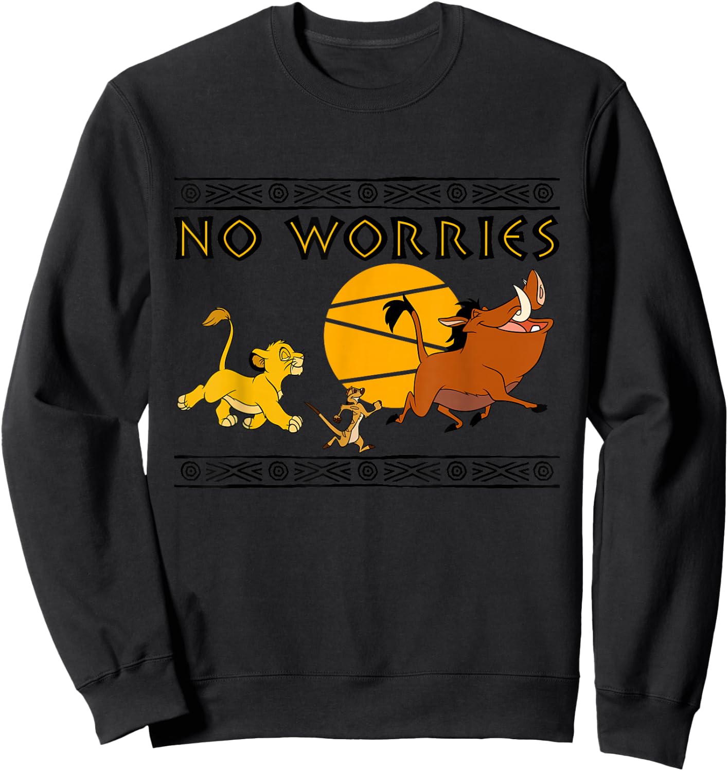 Disney - Lion King No Worries Sweatshirt - Sweatshirt | Black