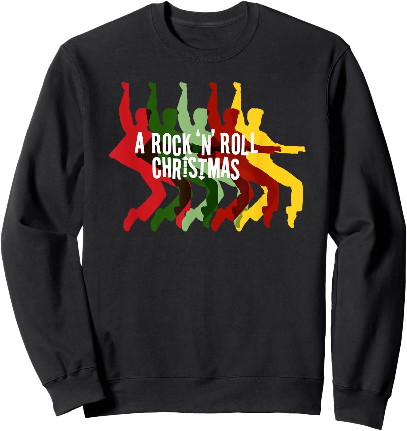 Elvis Presley Official A Rock 'N' Roll Christmas Sweatshirt - Sweatshirt | Black