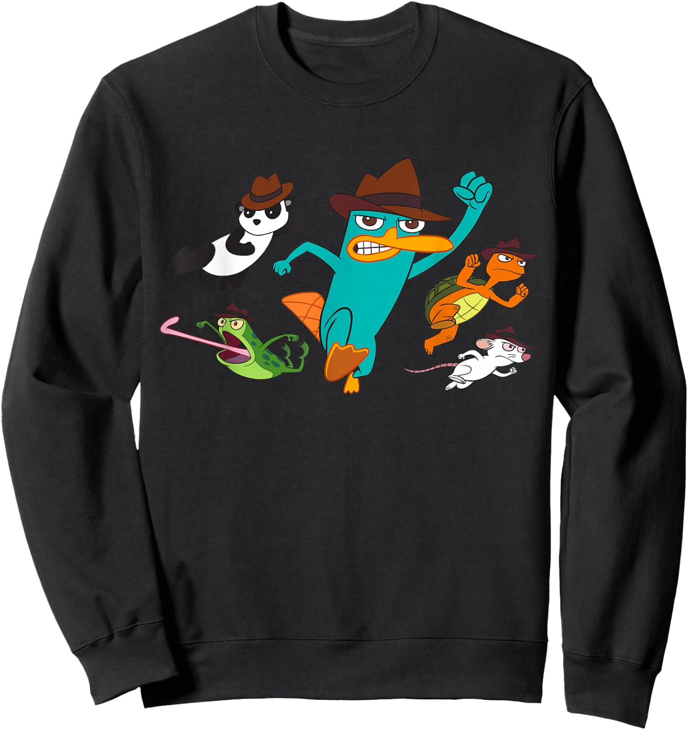 Disney Channel Phineas and Ferb O.W.C.A. Small Sweatshirt - Sweatshirt | Black
