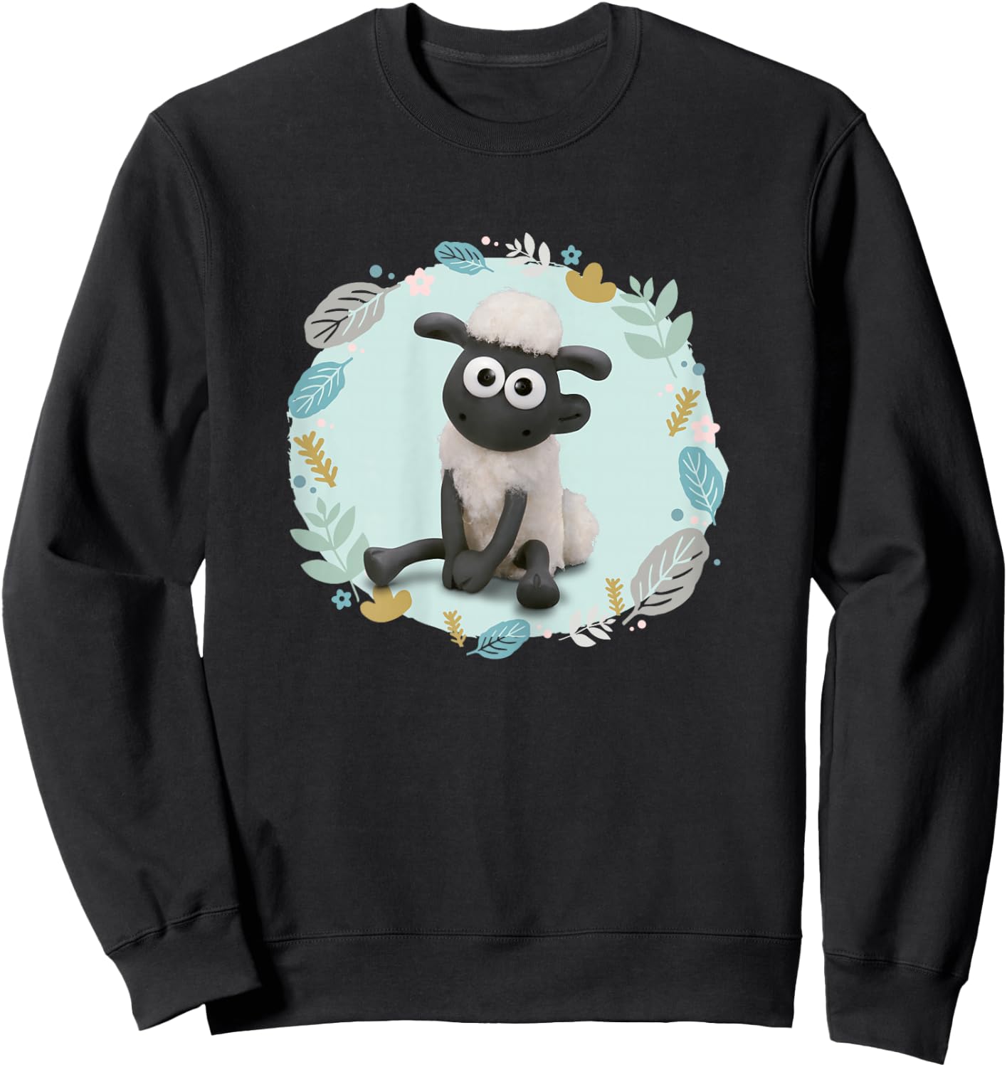 Shaun the Sheep: Baby Shaun in the Leaves Sweatshirt - Sweatshirt | Black
