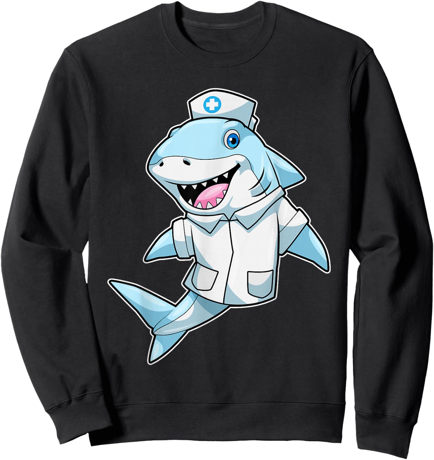 Shark Doctor Lab coat Sweatshirt - Sweatshirt | Black