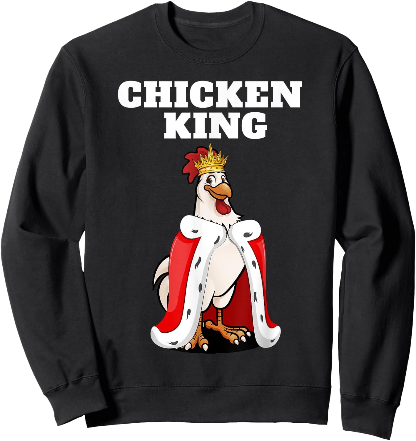 Chicken King | Chicken | Boys Chicken Sweatshirt - Sweatshirt | Black