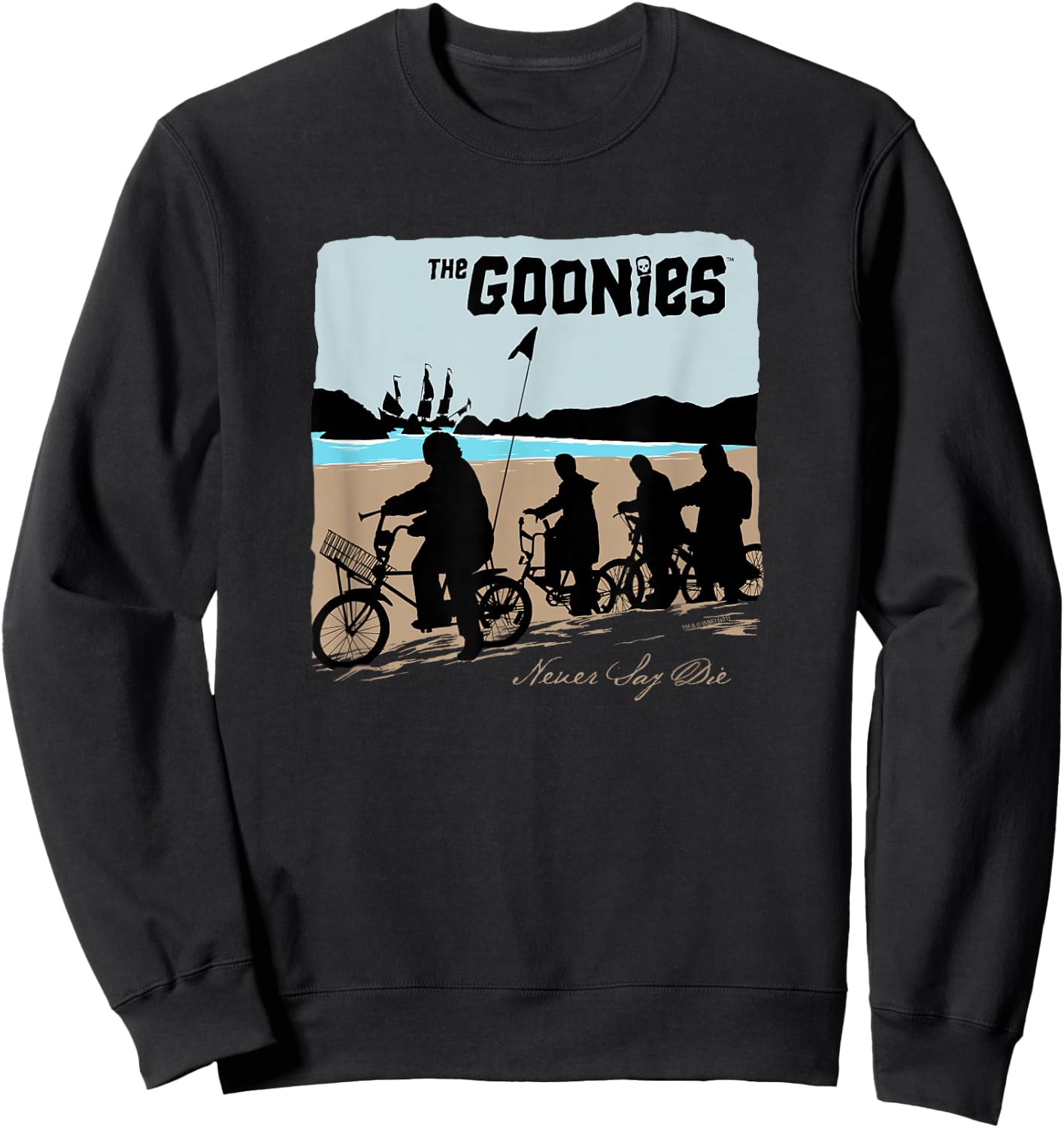The Goonies Beach Silhouettes Sweatshirt - Sweatshirt | Black