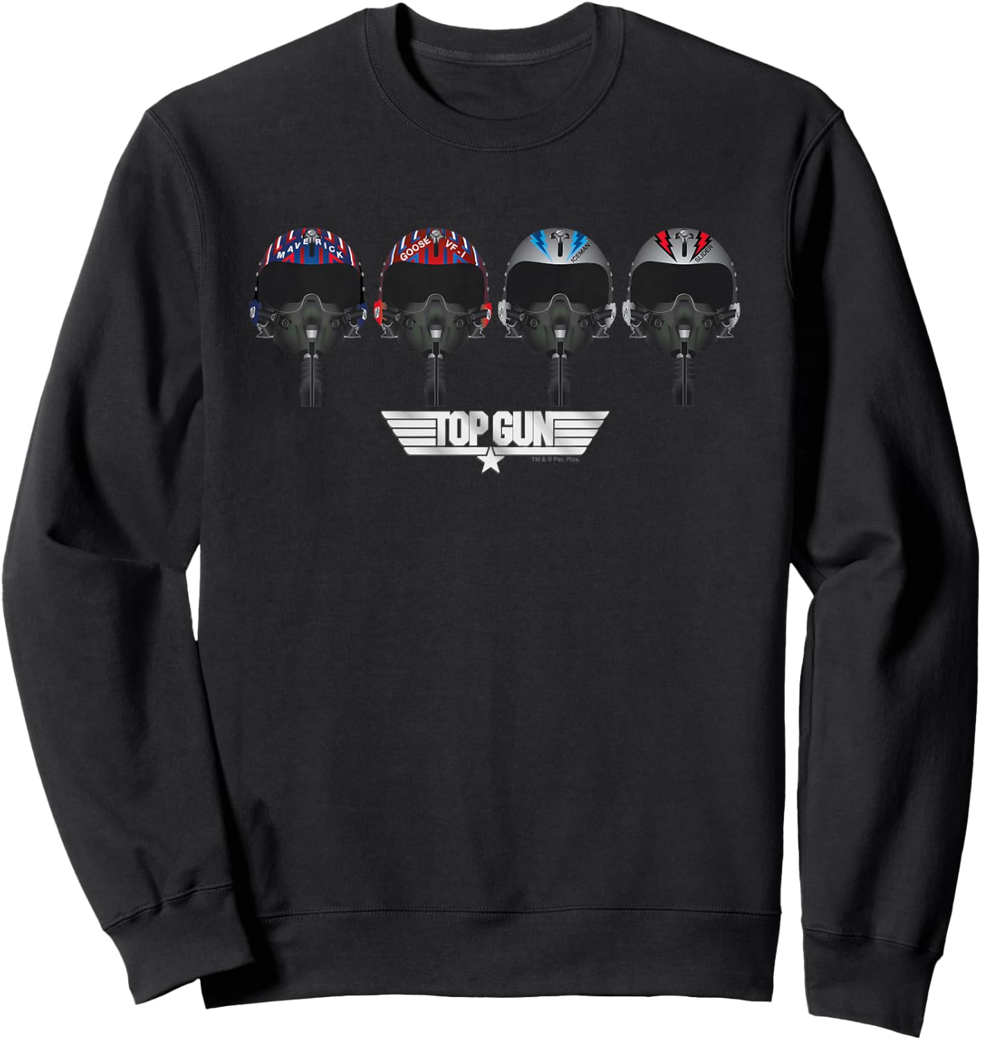 Top Gun Maverick & Co Pilot Helmets Kids Sweatshirt - Sweatshirt | Black