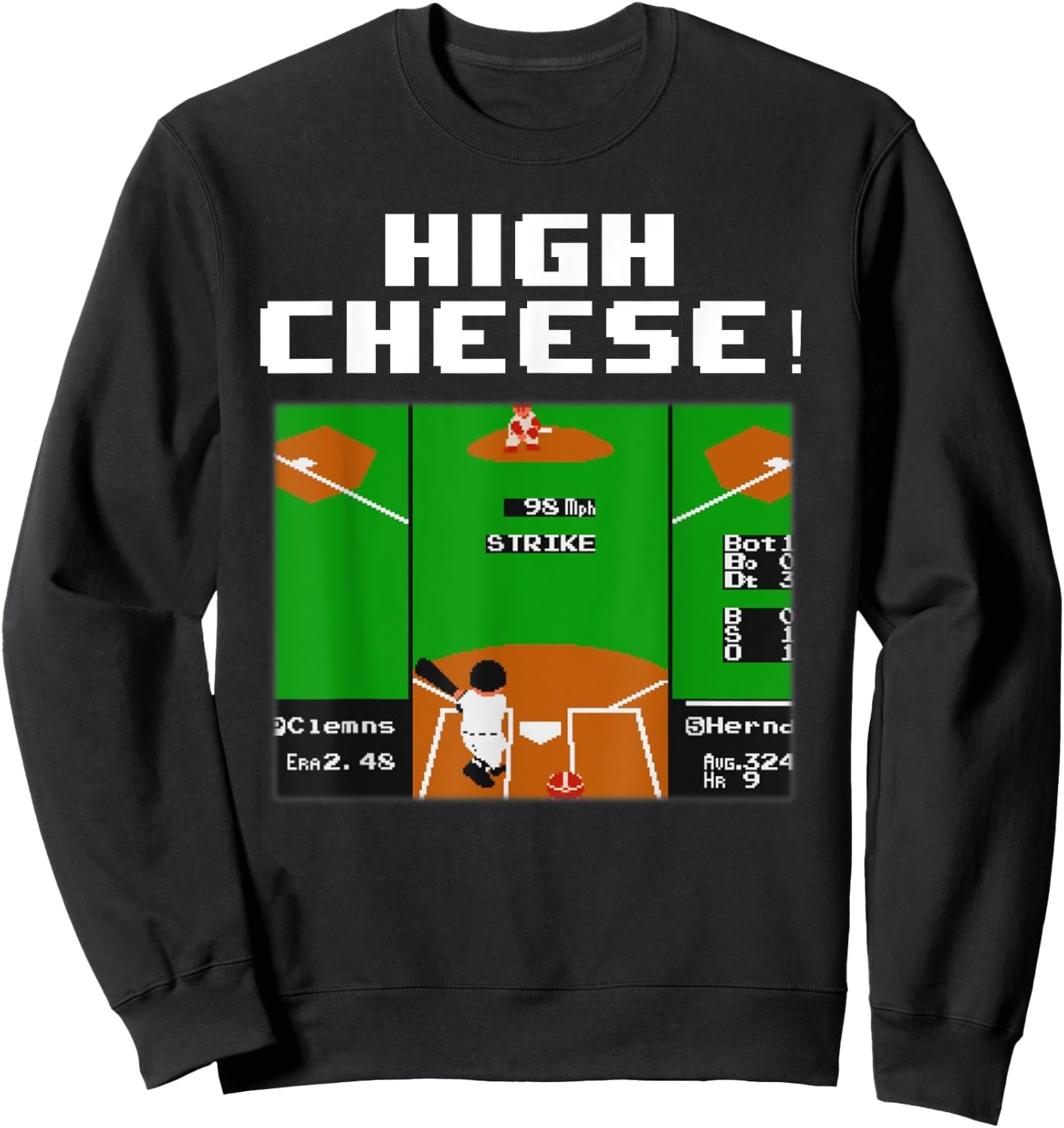 High Cheese RBI Baseball Sweatshirt - Sweatshirt | Black