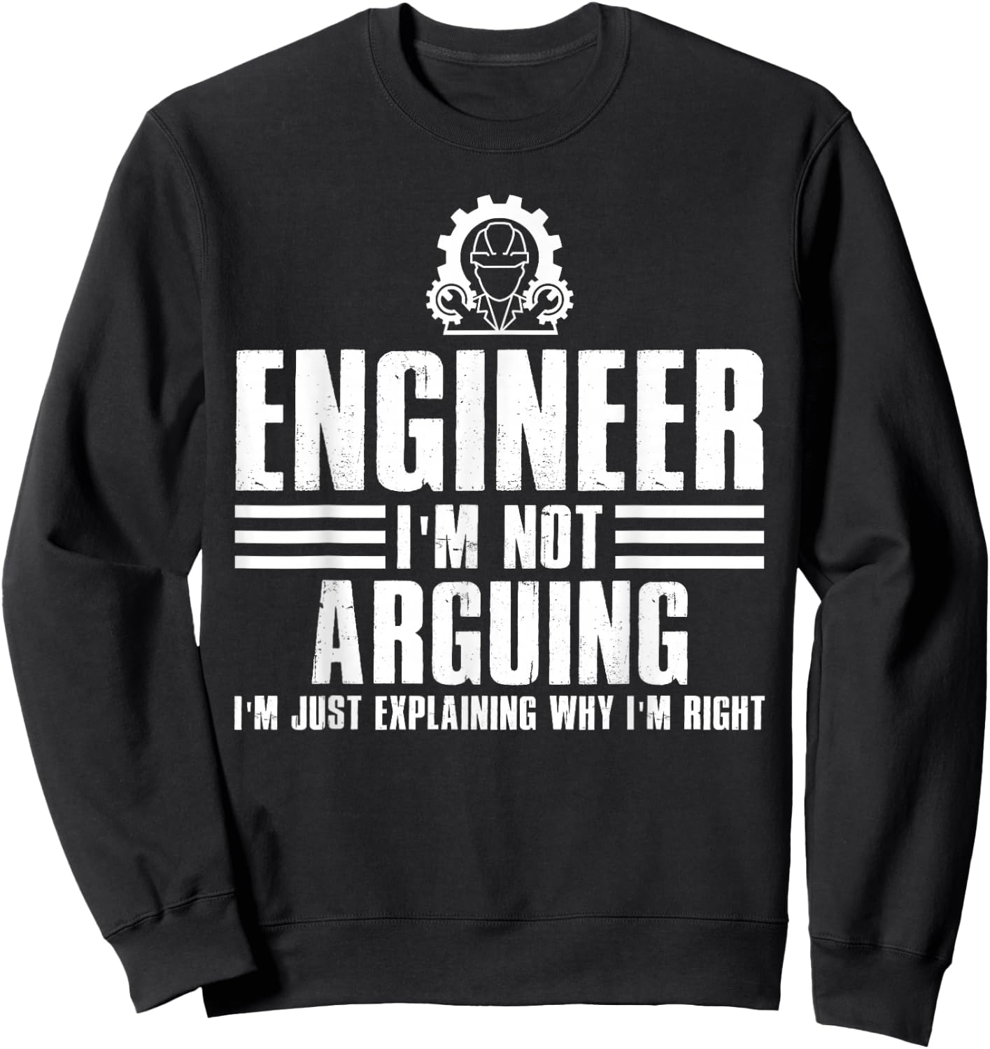 Funny Engineer Art Men Women Mechanic Electrical Engineering Sweatshirt - Sweatshirt | Black
