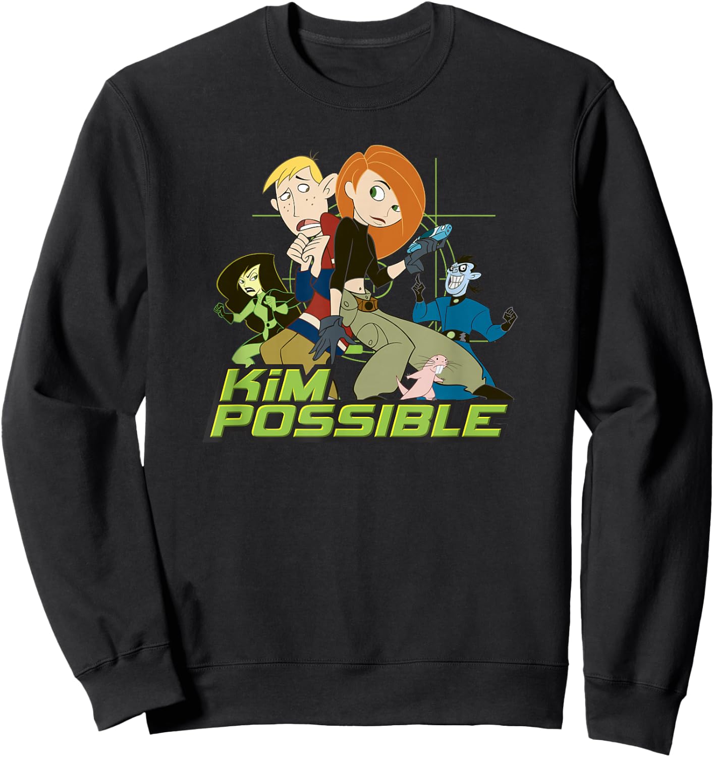 Disney Kim Possible Character Group Poster Sweatshirt - Sweatshirt | Black