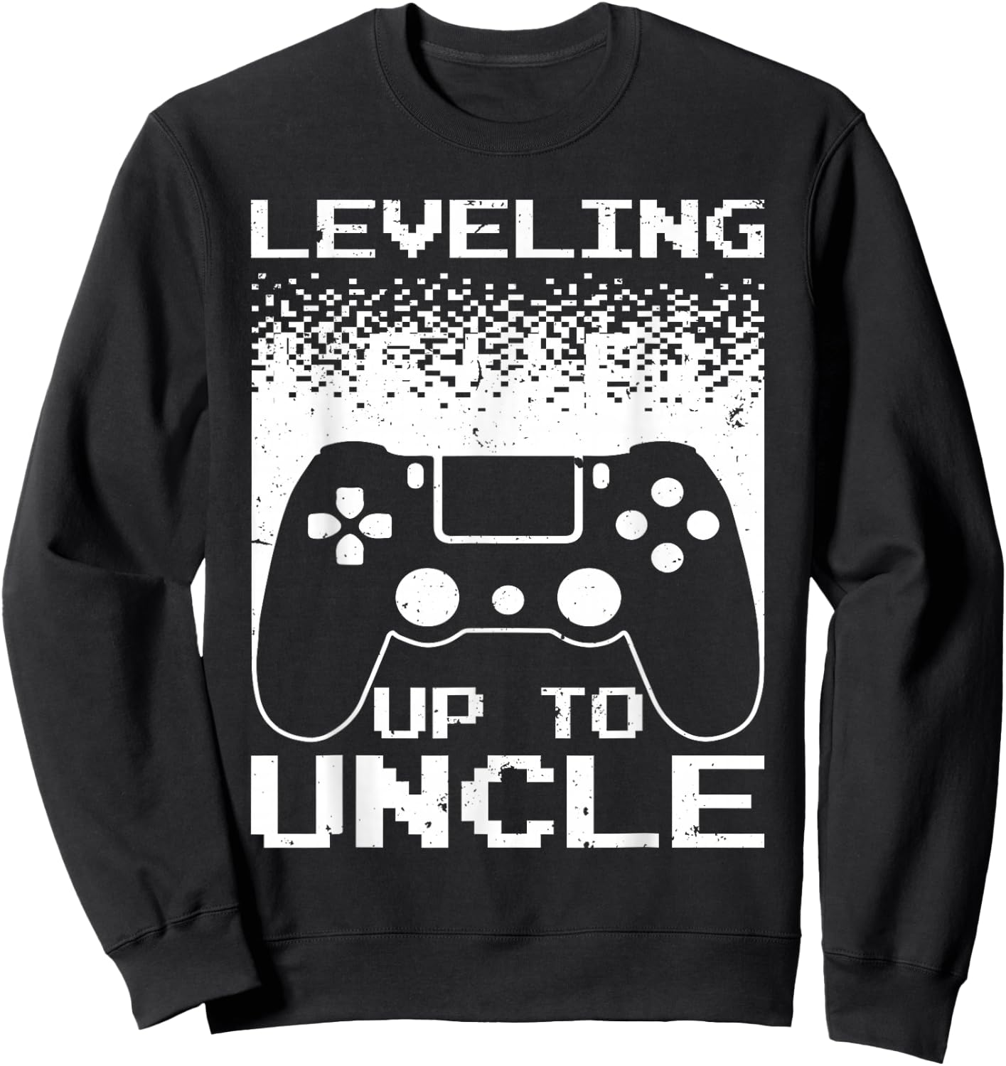 Best New Uncle Boys Soon To Be Uncle Nephew Gamer Sweatshirt - Sweatshirt | Black