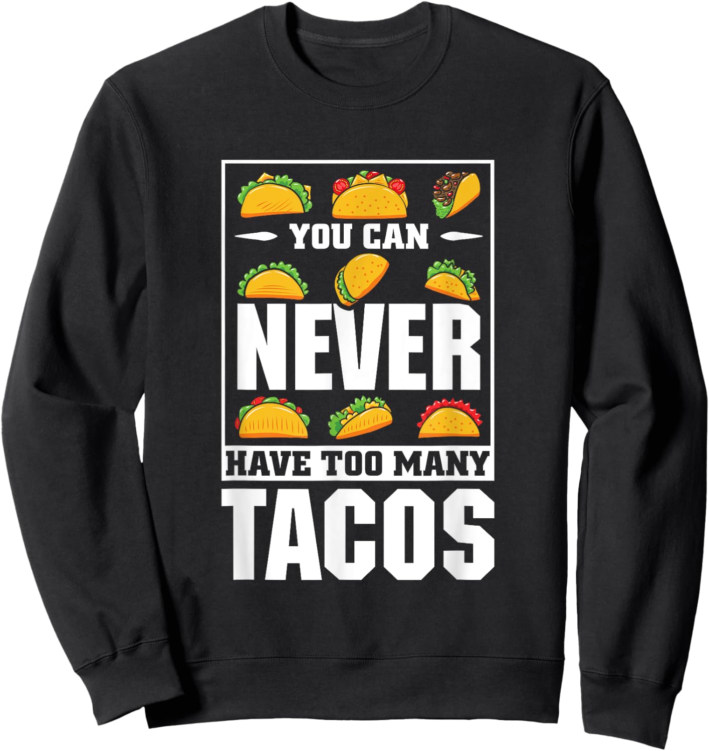Cinco De Mayo Taco Costume Adult Taco Pajamas Kids Sweatshirt - Sweatshirt | Black
