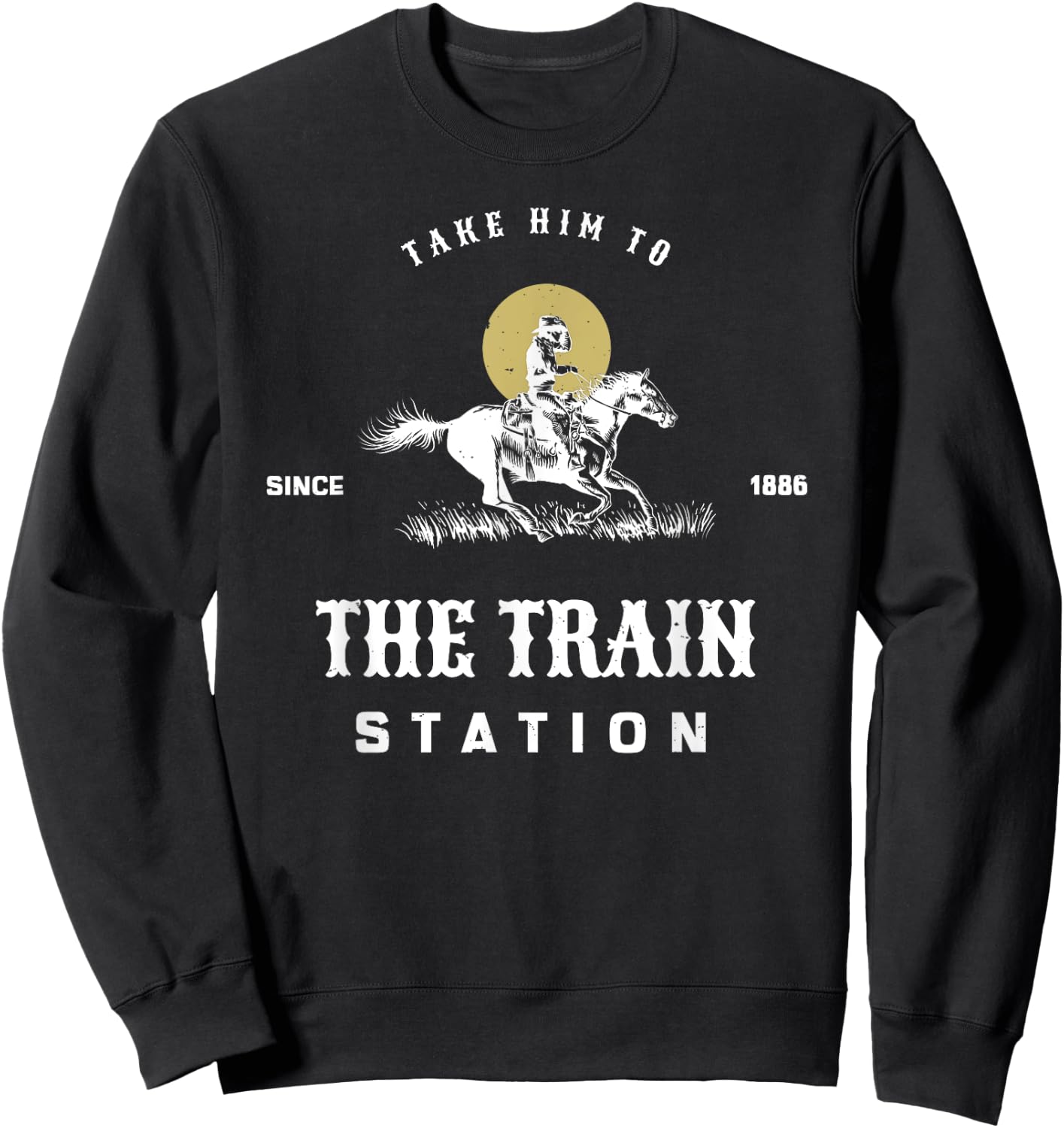 Take him to the train station Sweatshirt - Sweatshirt | Black