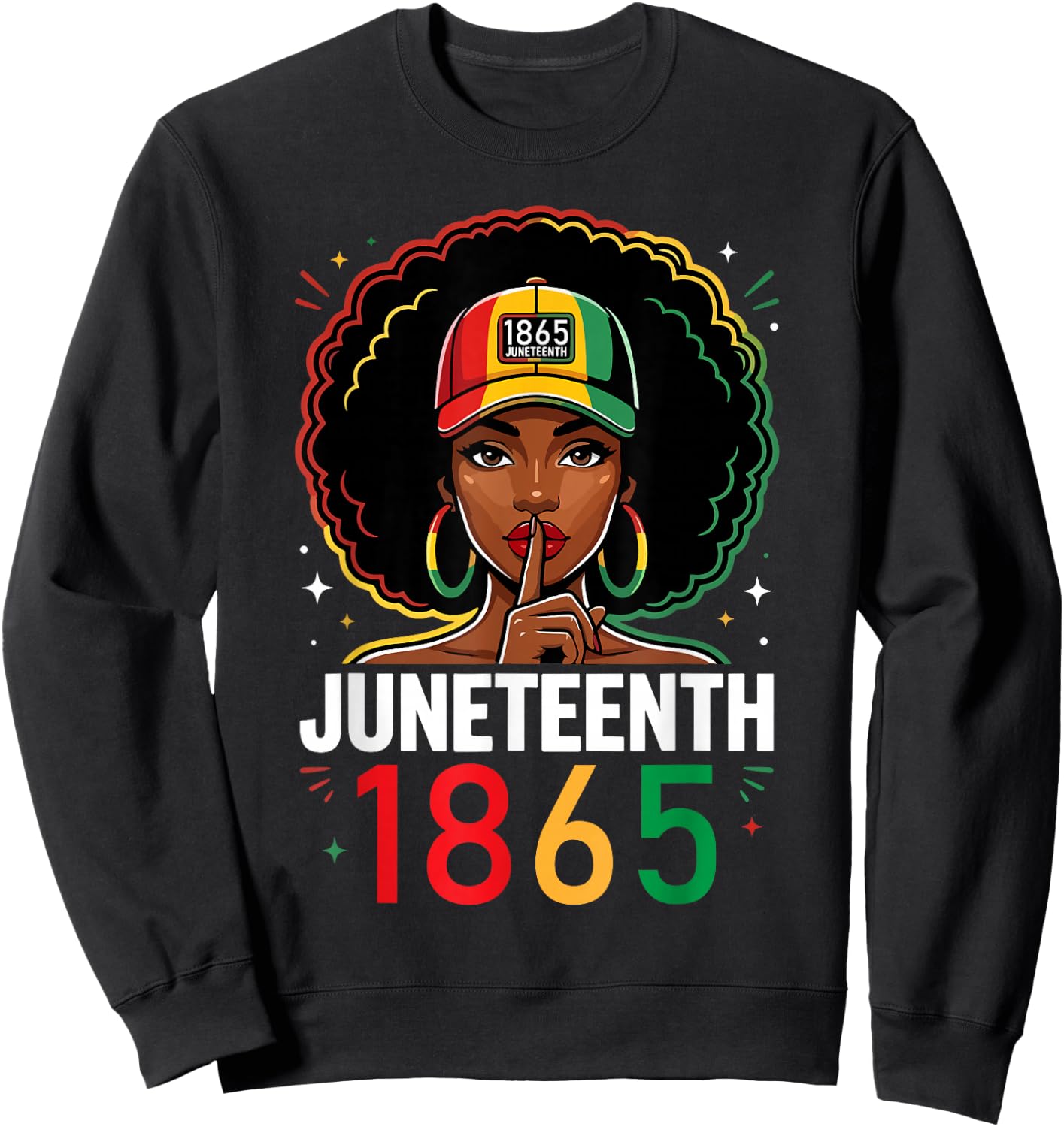 Juneteenth Black American 1865 Juneteenth Women Sweatshirt - Sweatshirt | Black