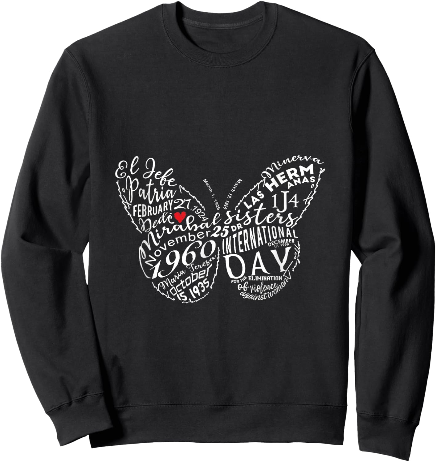 Mirabal sister's Symbol Sweatshirt - Sweatshirt | Black