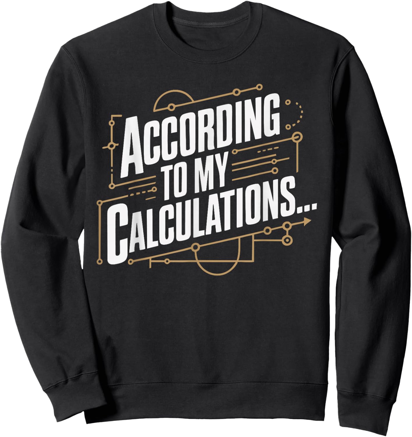 According to My Calculations Sweatshirt - Sweatshirt | Black