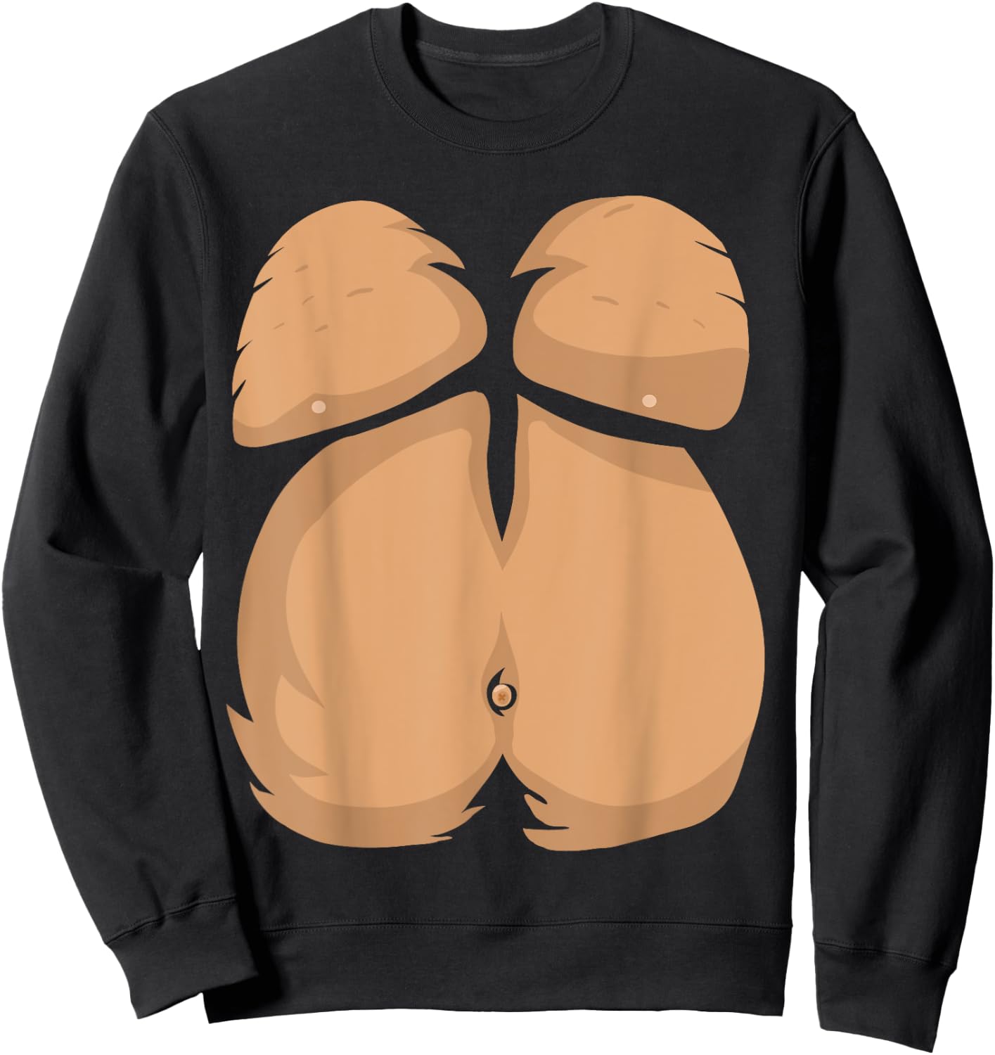 Monkey Costume Easy Lazy Halloween For Boys Men Sweatshirt - Sweatshirt | Black
