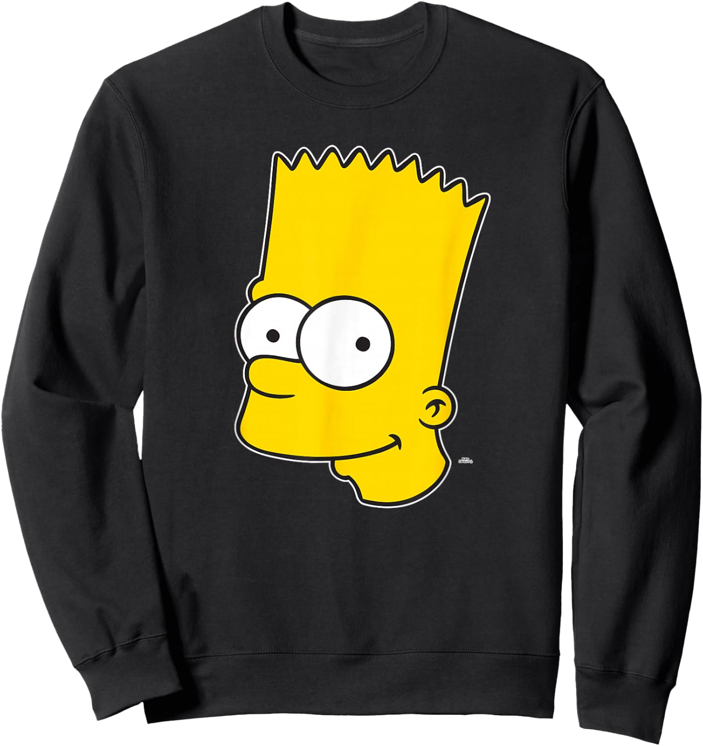 The Simpsons Bart Simpson Face Sweatshirt - Sweatshirt | Black