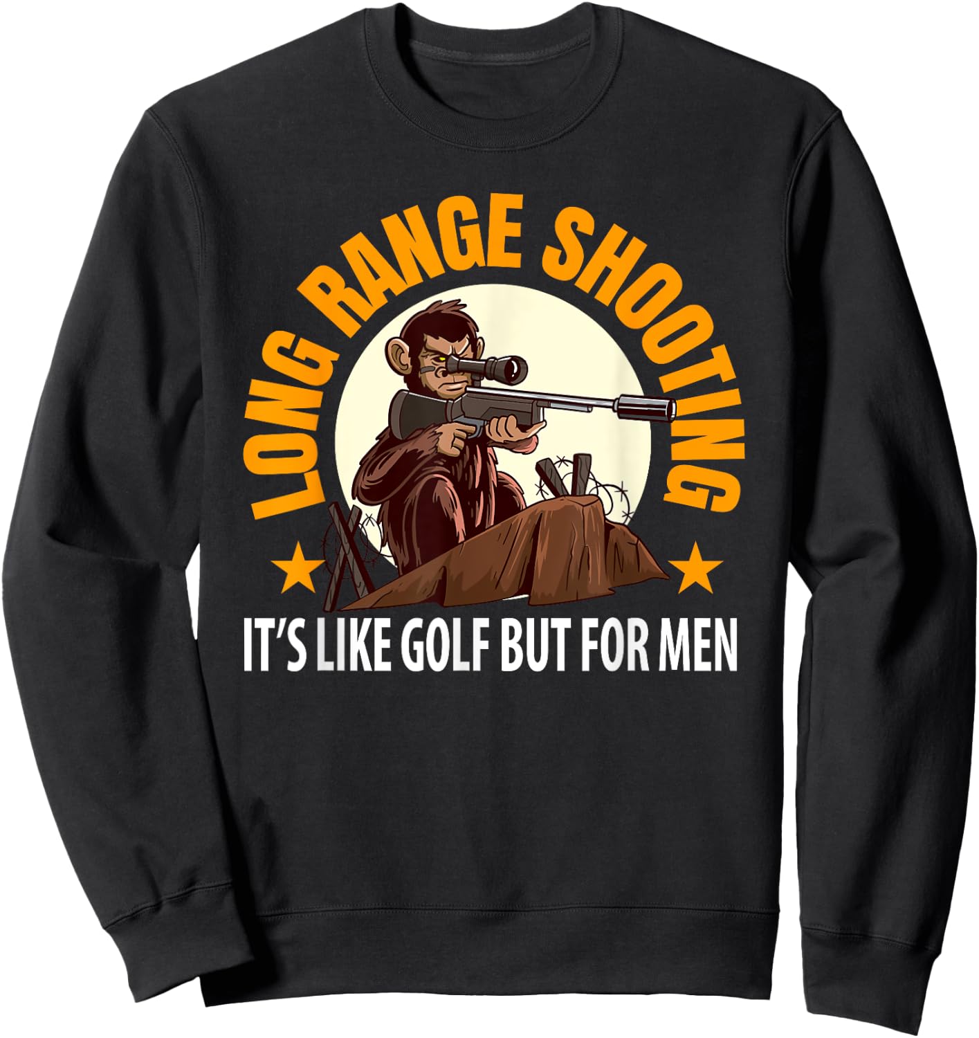 Long Range Shooting Its Like Golf But Sweatshirt - Sweatshirt | Black