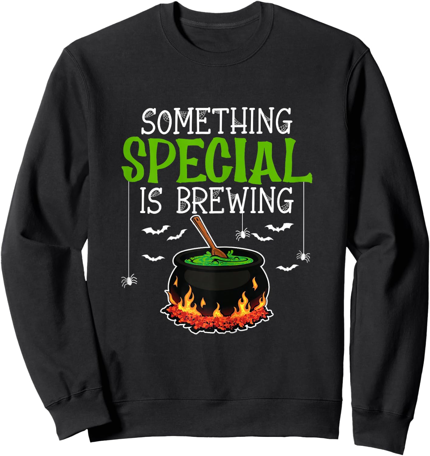Something Special Brewing Halloween Pregnancy Announcement Sweatshirt - Sweatshirt | Black