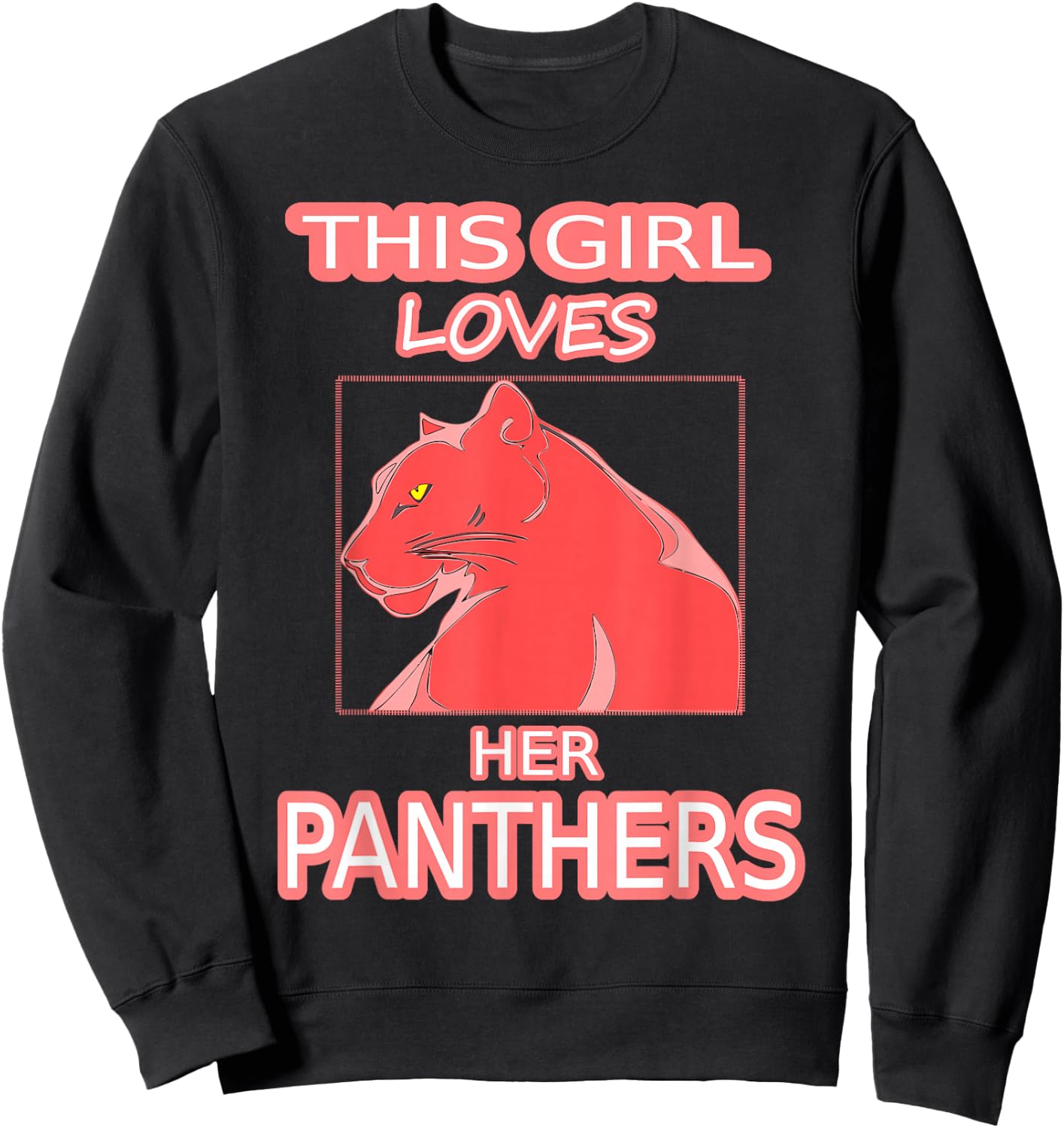 This Girl Her Loves Panthers from Florida Sports T Shirt Sweatshirt - Sweatshirt | Black