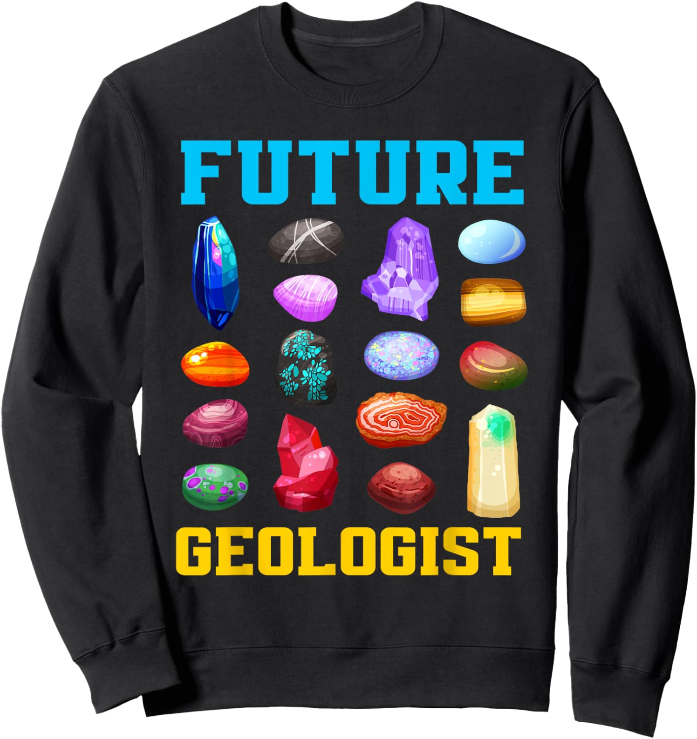 Future Geologist Student Earth Science Funny Geology Sweatshirt - Sweatshirt | Black