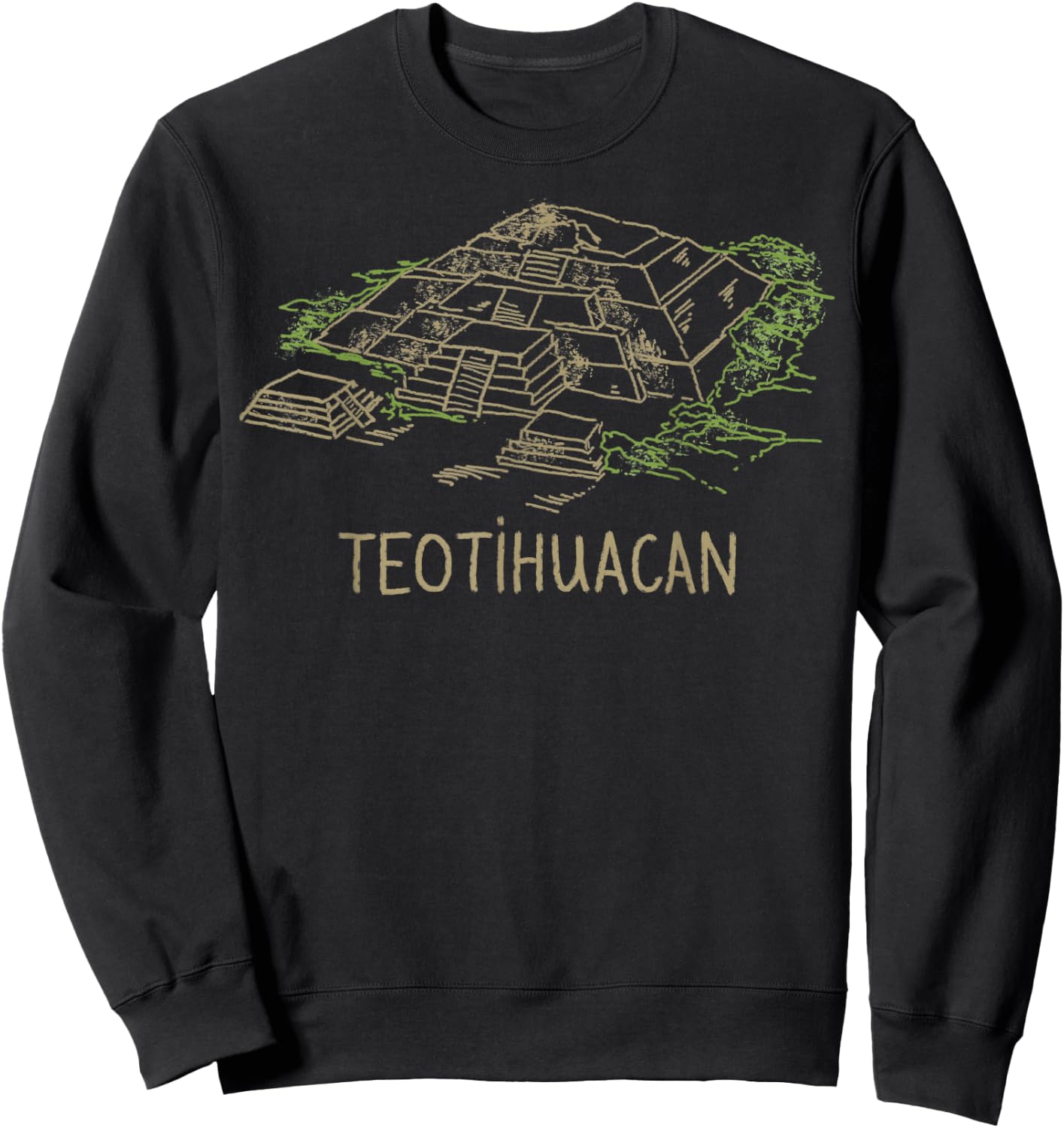 Teotihuacan T Shirt Sweatshirt - Sweatshirt | Black