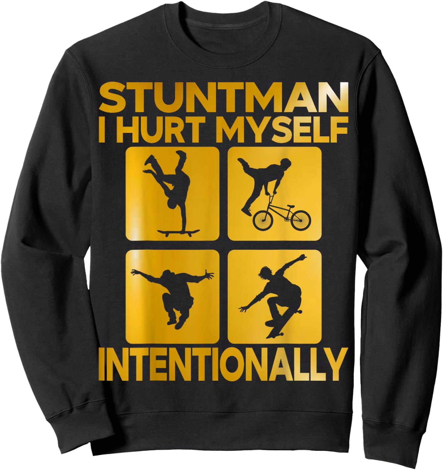 Stuntman Costume Skater Sweatshirt - Sweatshirt | Black
