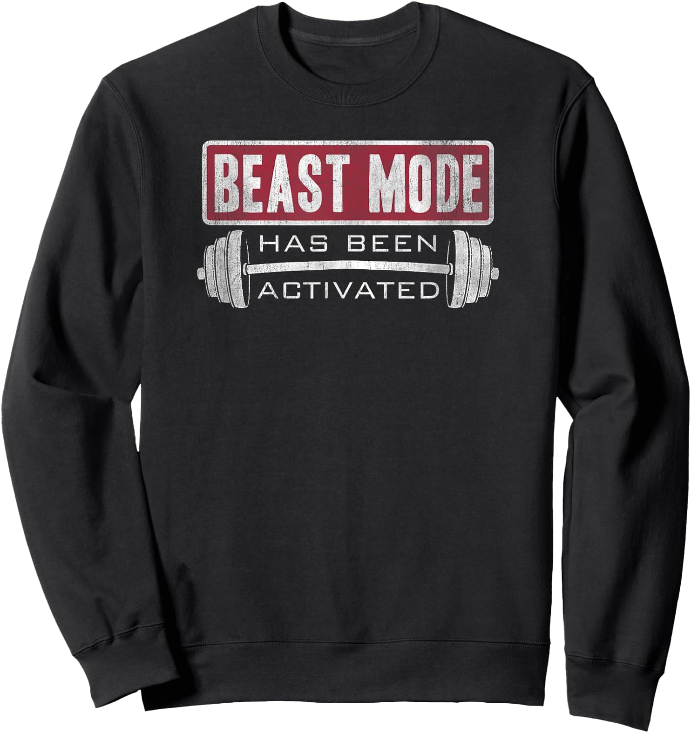 Trendy Gym Beast Mode Has Been Activated Lift Sweatshirt - Sweatshirt | Black