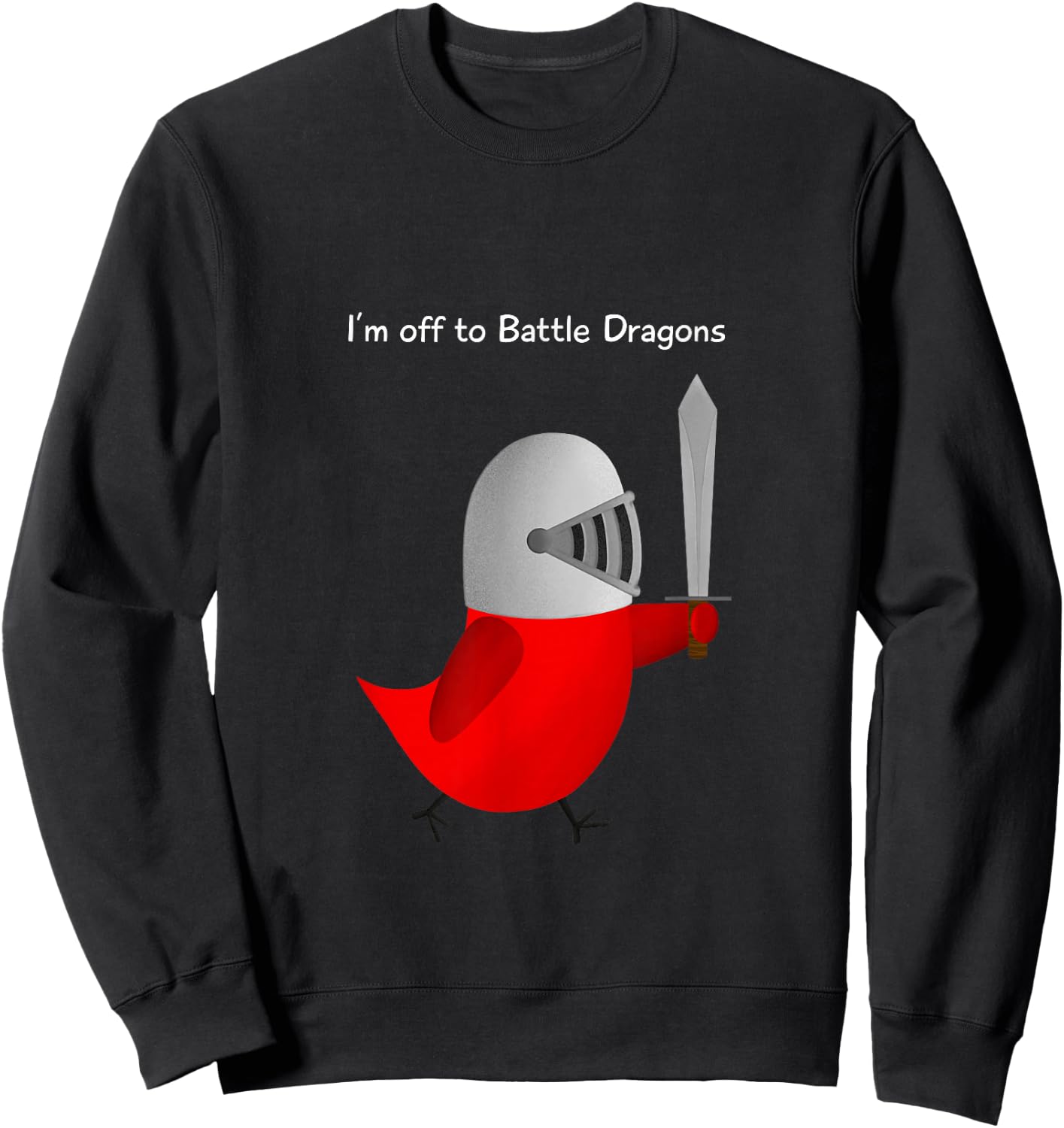 The Official Sammy Bird - I'm off to Battle Dragons Sweatshirt - Sweatshirt | Black