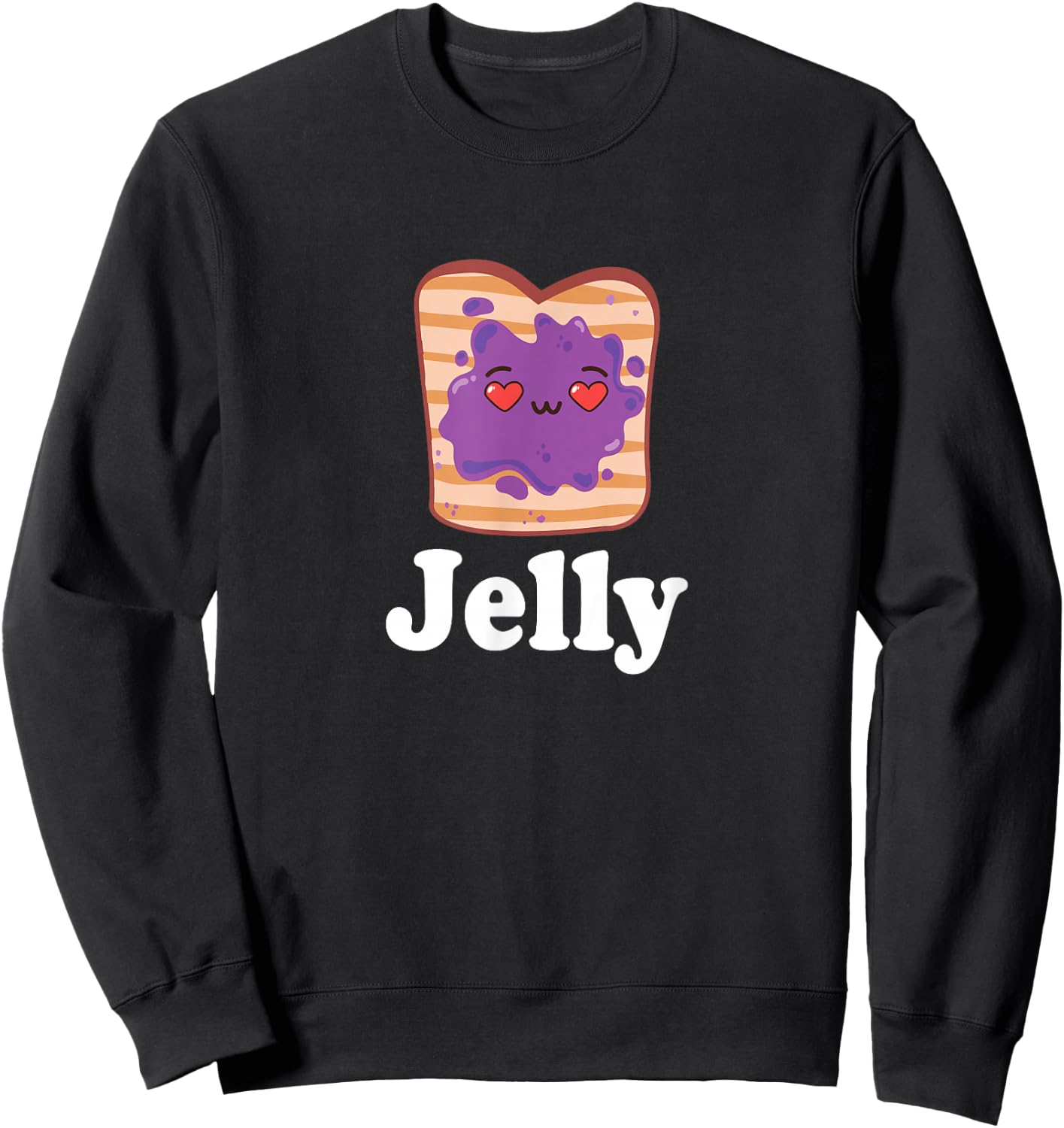 Jelly & Peanut Butter Valentine Him & Her Matching Couple Sweatshirt - Sweatshirt | Black