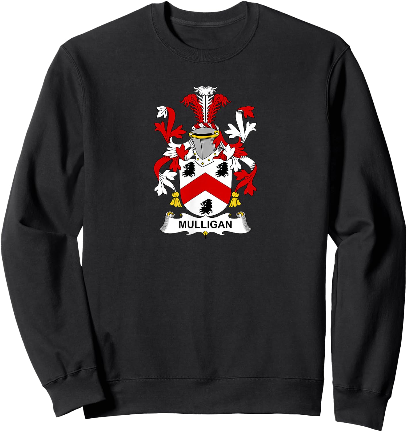 Mulligan Coat of Arms - Family Crest Sweatshirt - Sweatshirt | Black