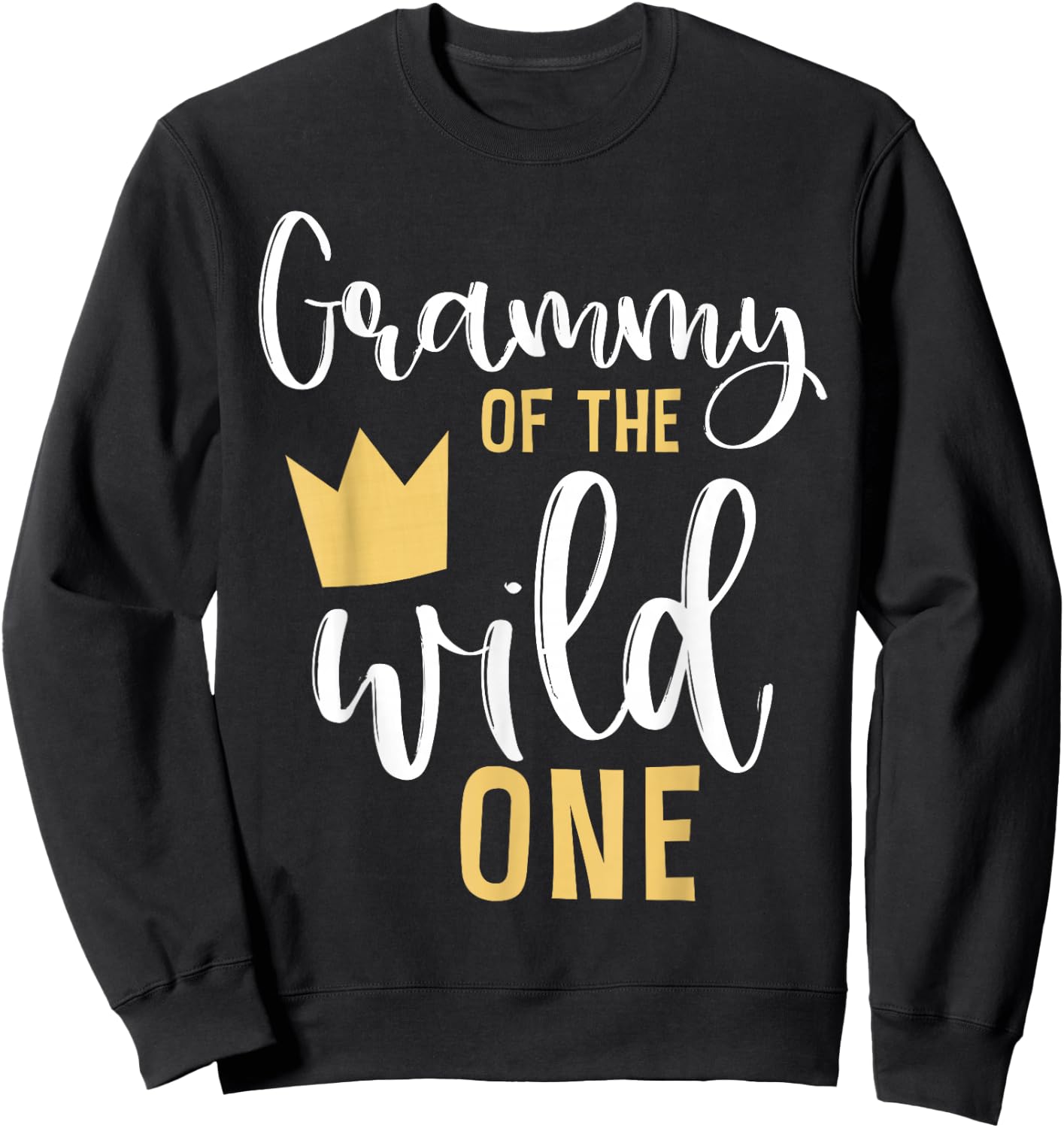 Grammy of the Wild One Matching 1st Birthday First Thing Nan Sweatshirt - Sweatshirt | Black