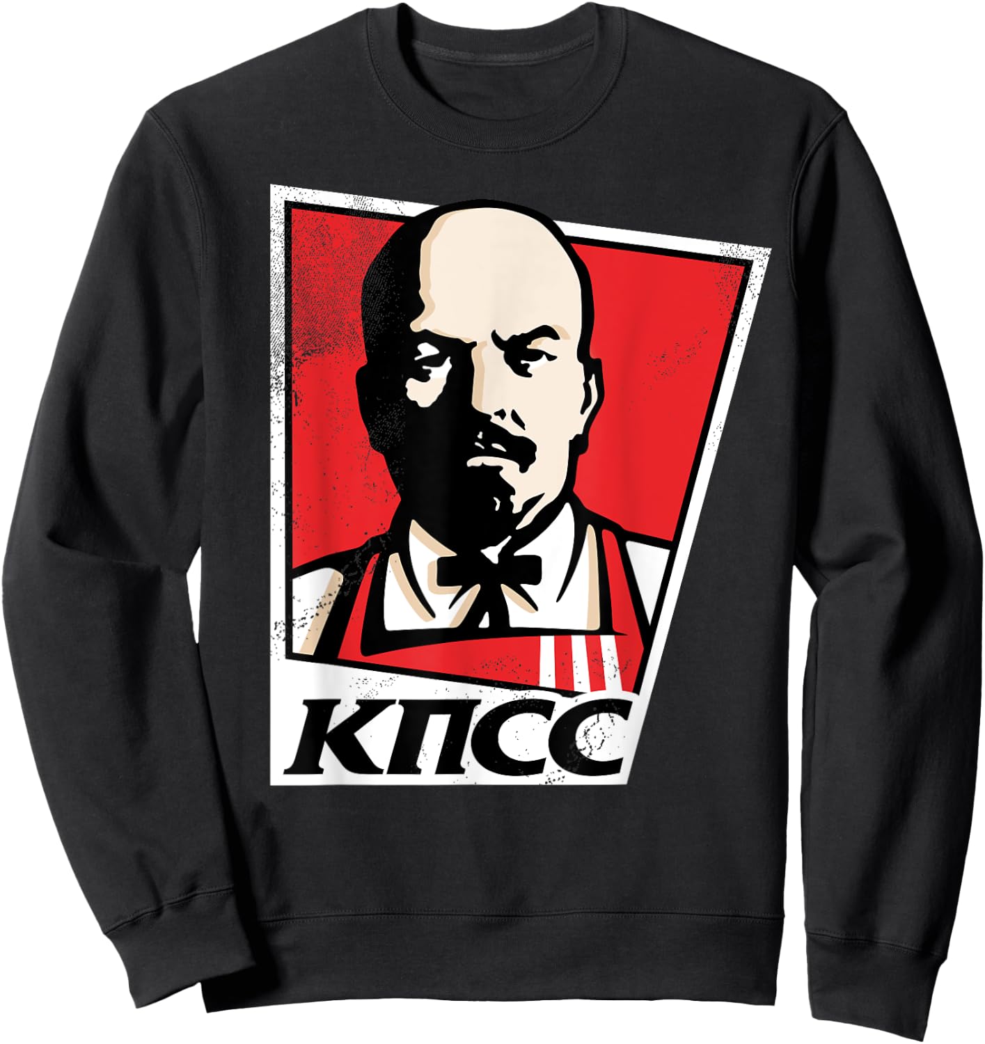 Colonel Lenin KPSS KFC Vladimir Lenin Colonel Sanders mashup Sweatshirt - Sweatshirt | Black