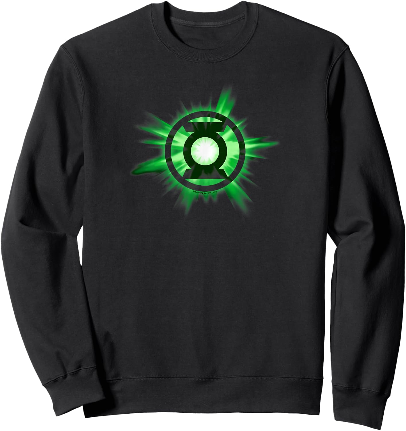 Green Lantern Green Glow Sweatshirt - Sweatshirt | Black