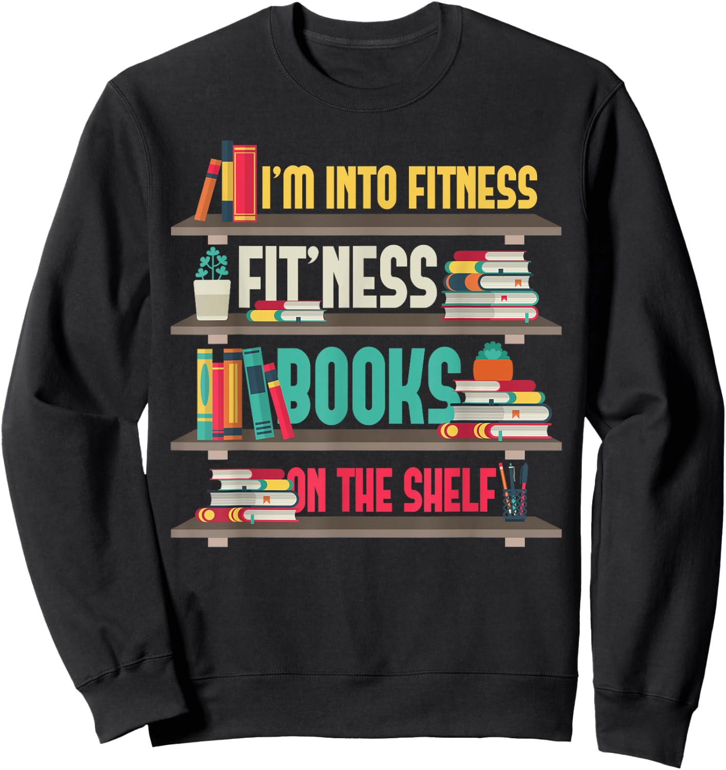 Funny Librarian Teacher Library assistant Sweatshirt - Sweatshirt | Black