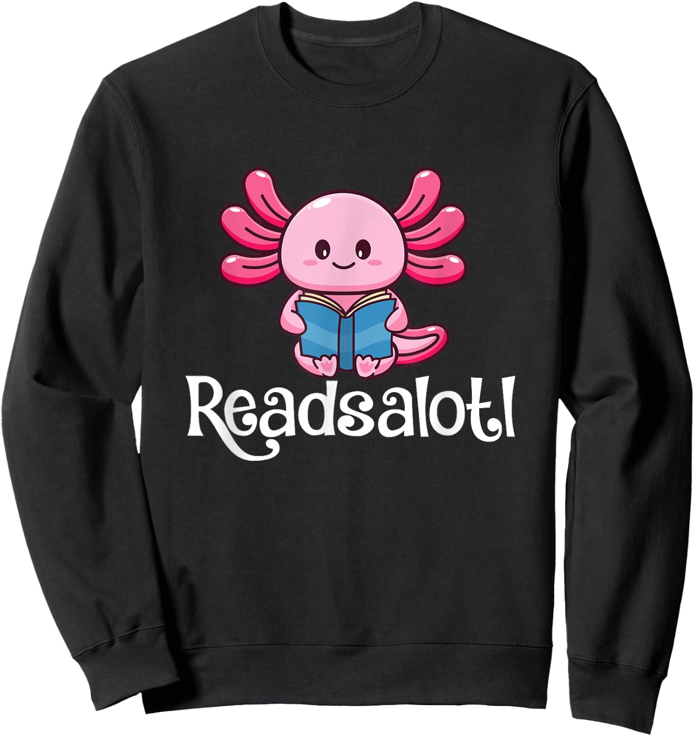 Readsalotl - Book Lover Reading Bookworm Reader Sweatshirt - Sweatshirt | Black