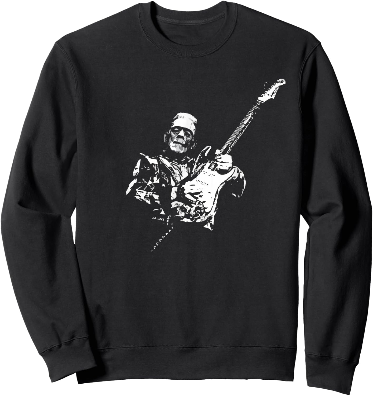 Frankenstein Guitar Player Sweatshirt - Sweatshirt | Black