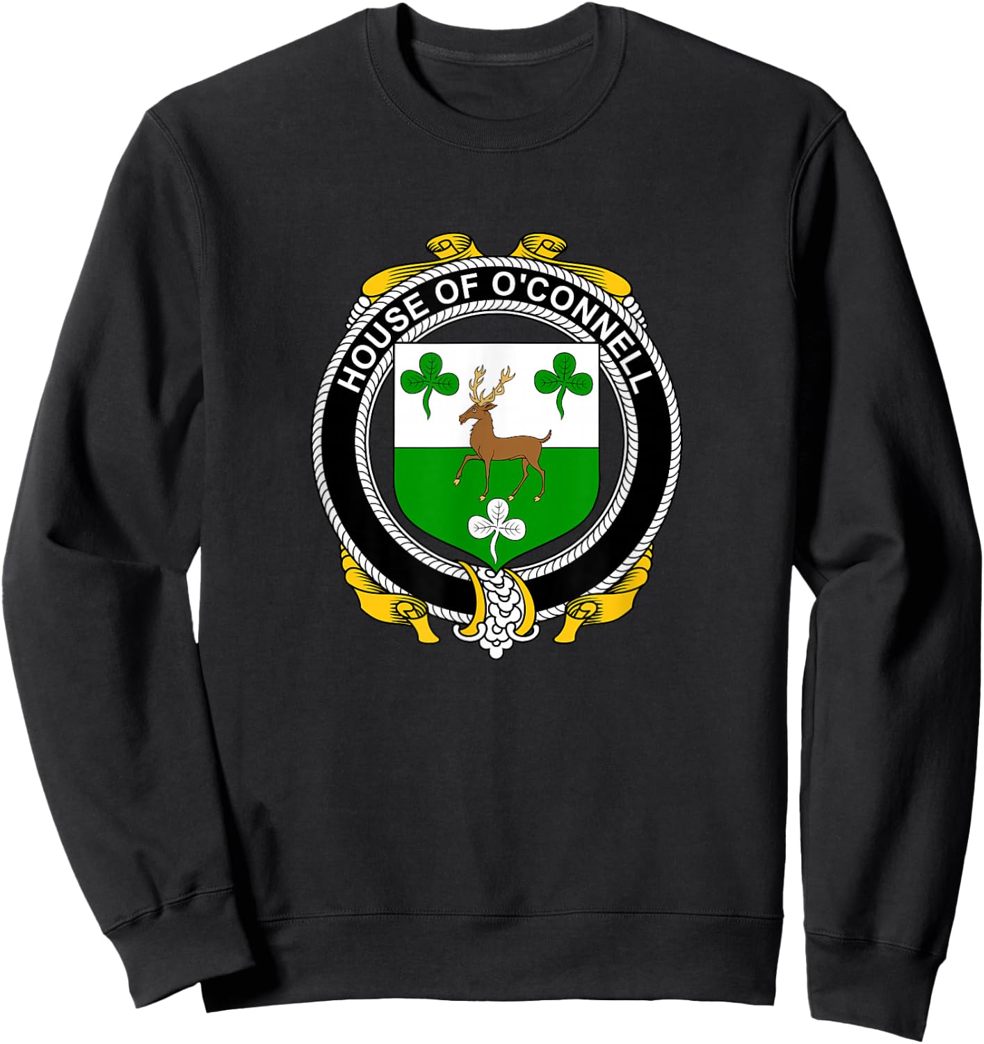 O'Connell Coat of Arms - Family Crest Sweatshirt - Sweatshirt | Black