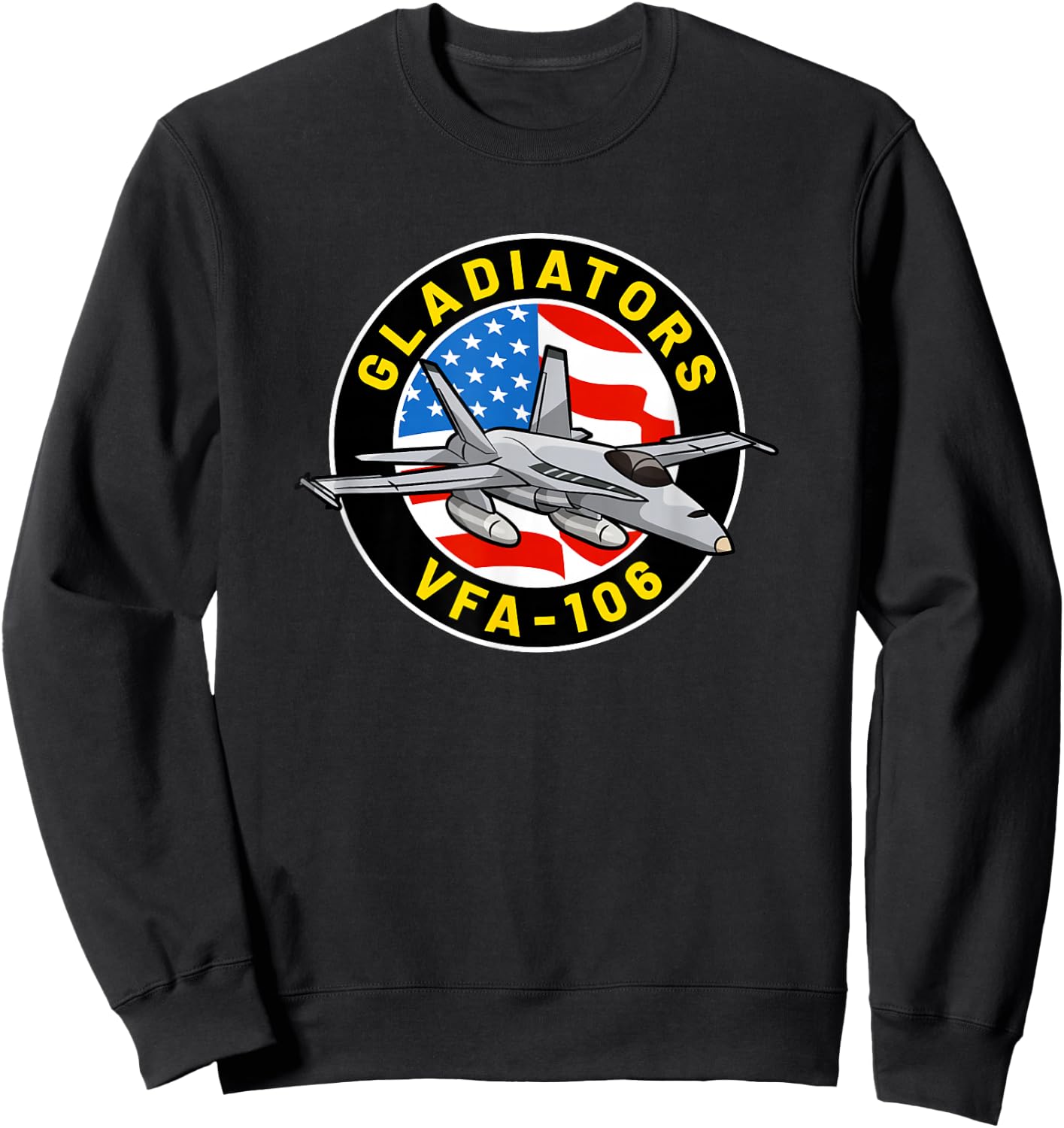 VFA-106 Squadron F-18 Super Hornet Sweatshirt - Sweatshirt | Black