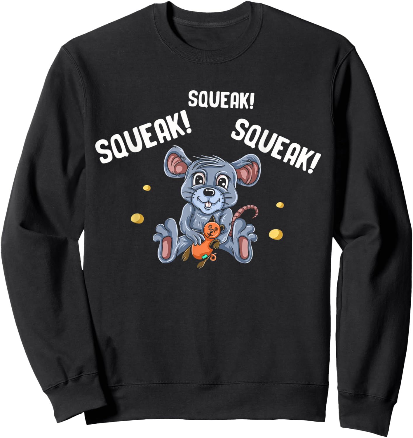 Mouse Gifts For Kids Maus Rodent Ratón Mouse Lovers Gerbil Sweatshirt - Sweatshirt | Black
