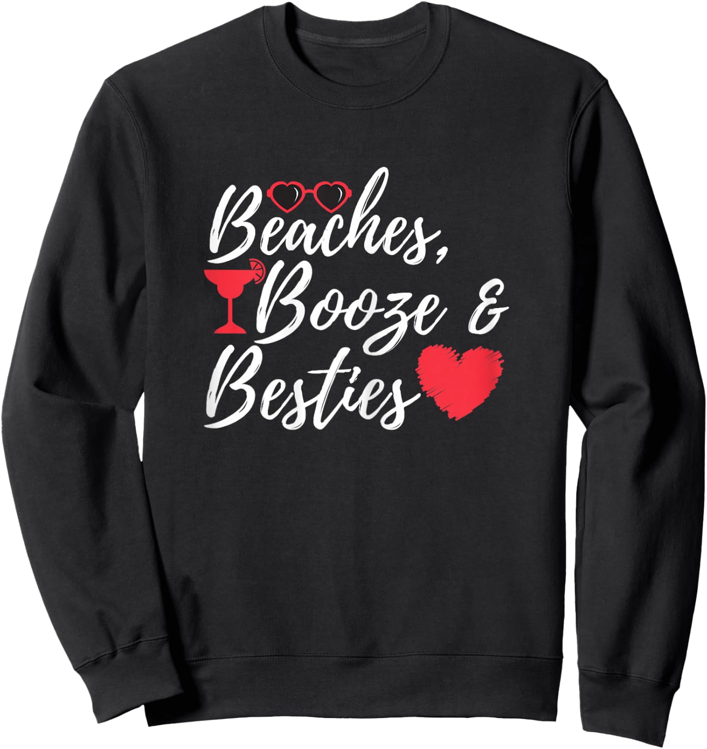 Beaches Booze & Besties - Weekend Hen Night Sweatshirt - Sweatshirt | Black