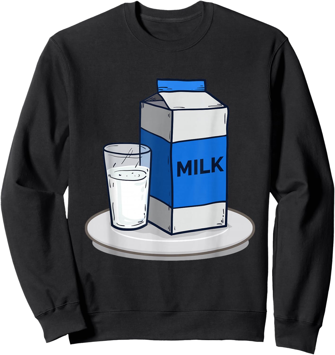 Matching Halloween Outfit Cookies and Milk Costume Sweatshirt - Sweatshirt | Black