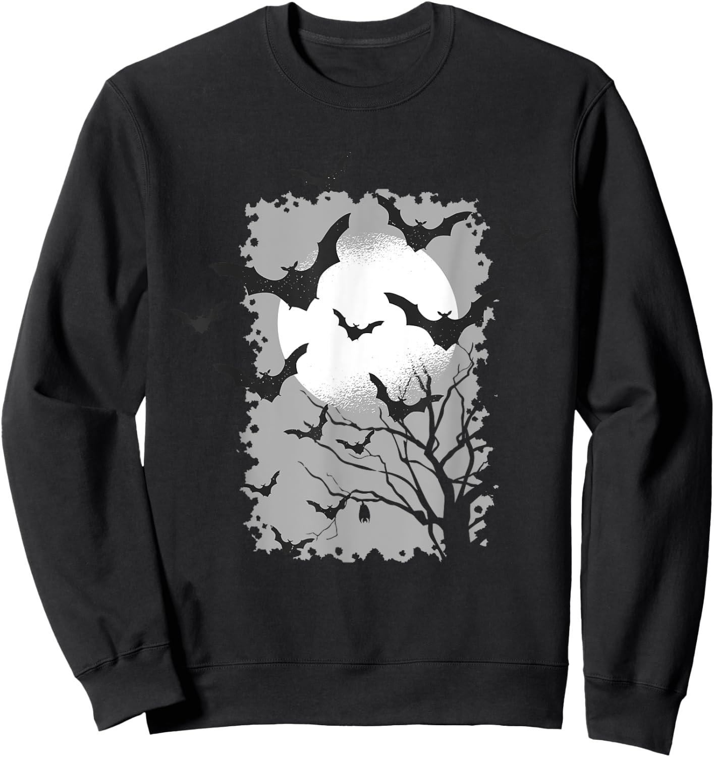 Spooky Bats | Seasonal Halloween Dark Goth Costume Sweatshirt - Sweatshirt | Black