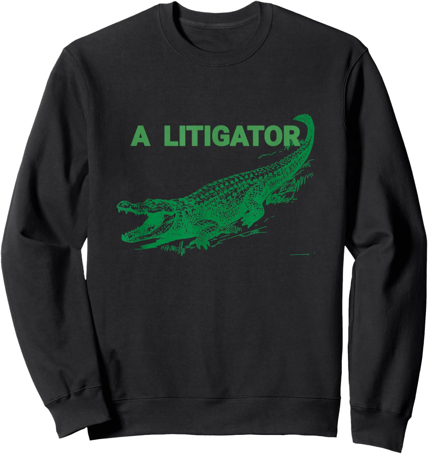 Funny Courtroom A Litigator Lawyer Litigator Sweatshirt - Sweatshirt | Black