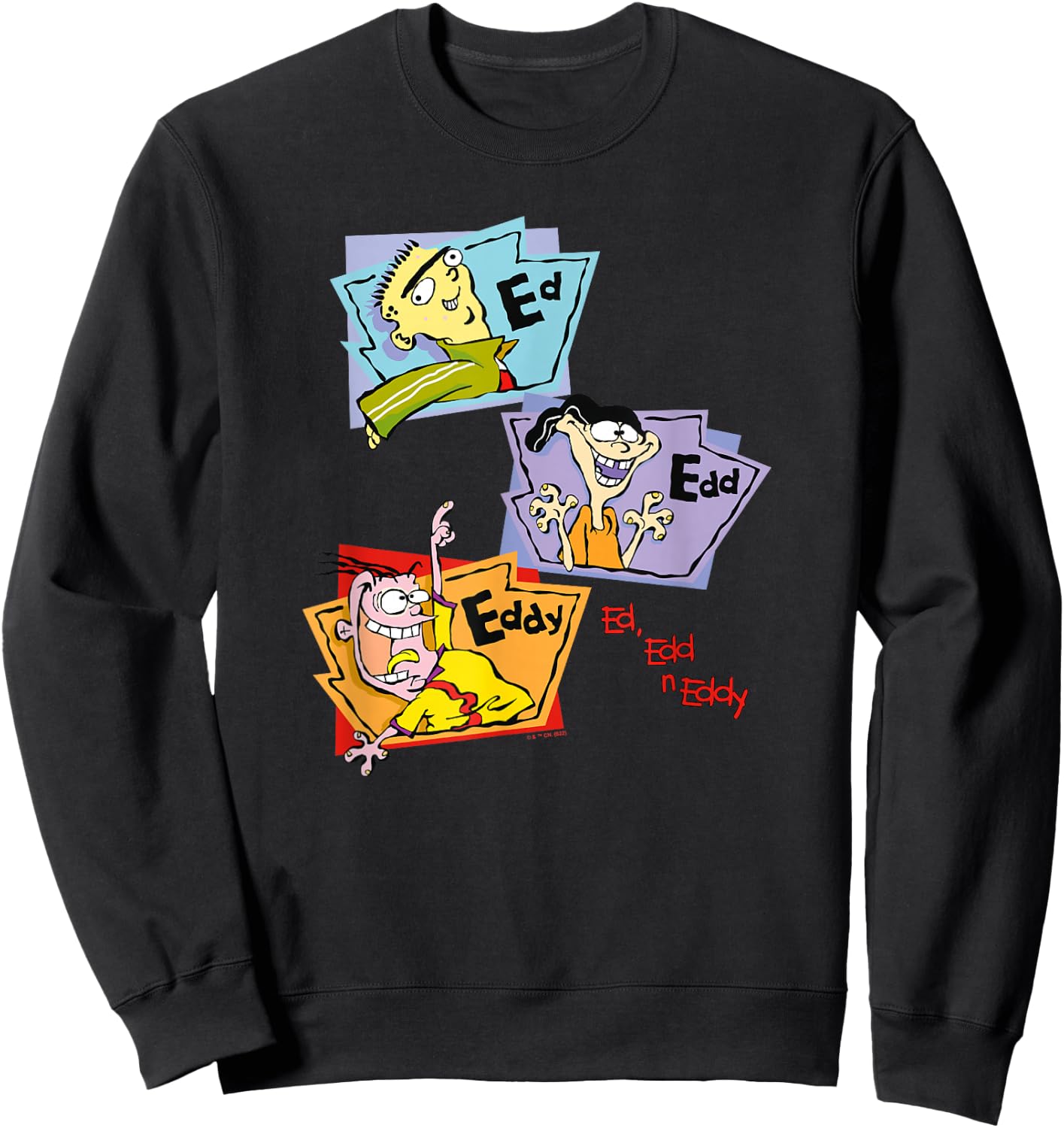 Ed, EDD n Eddy Stacked Group Panels Sweatshirt - Sweatshirt | Black