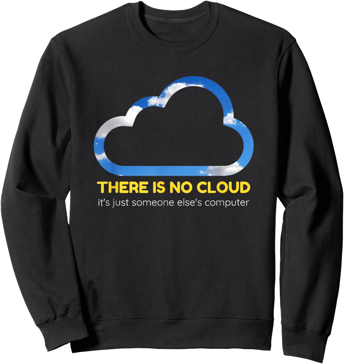 Cloud Computing Gift Software Developer Sweatshirt - Sweatshirt | Black