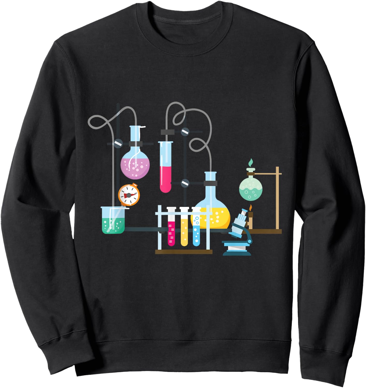 Test Tube Chemistry Laboratory Funny Gift Sweatshirt - Sweatshirt | Black