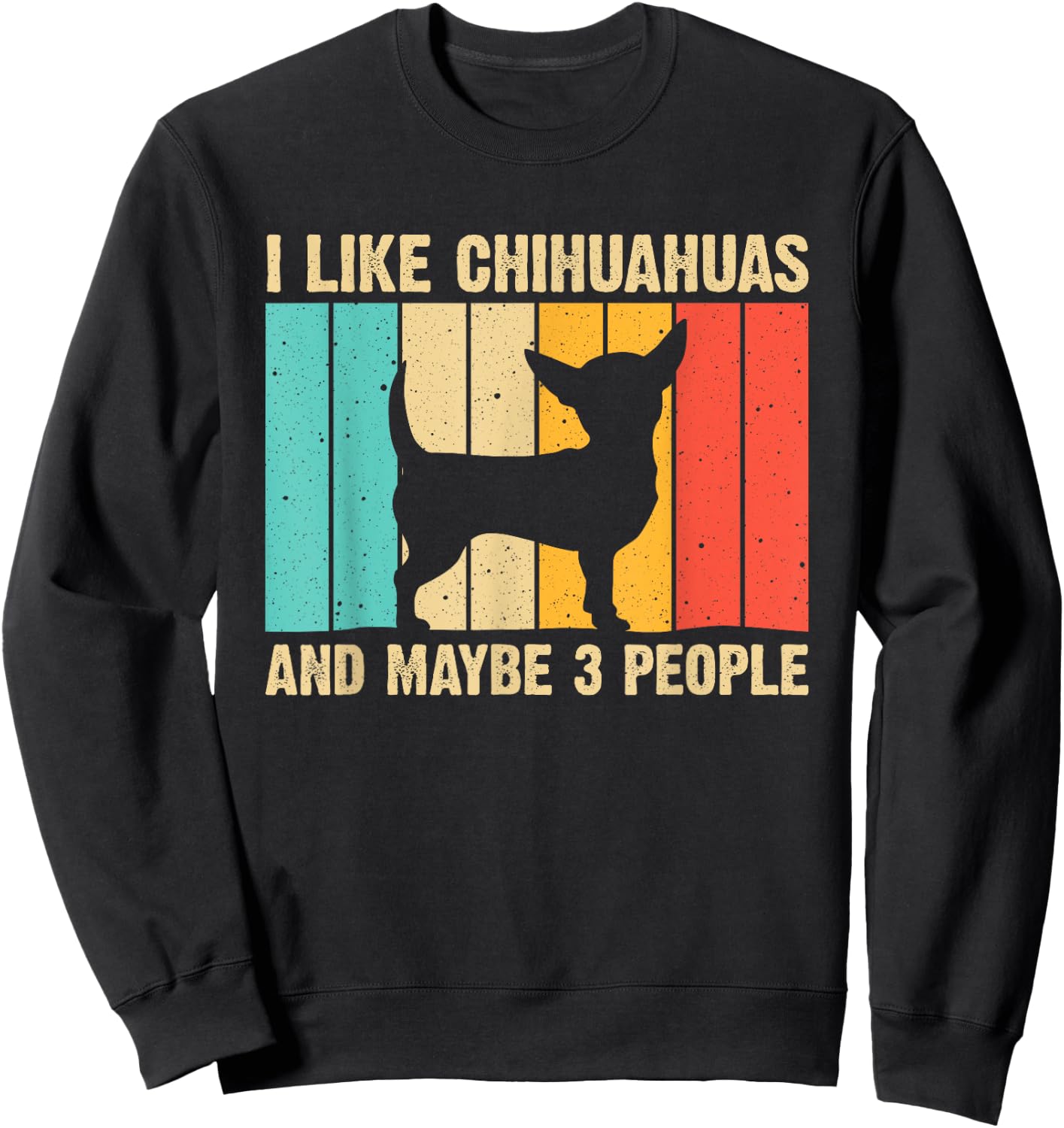 Cute Chihuahua Design Kids Men Pet Puppy Lovers Sweatshirt - Sweatshirt | Black