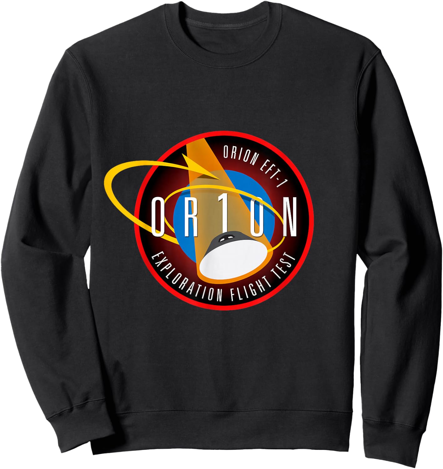 Orion ETF 1 Insignia Crew Spacecraft Patch Sweatshirt - Sweatshirt | Black